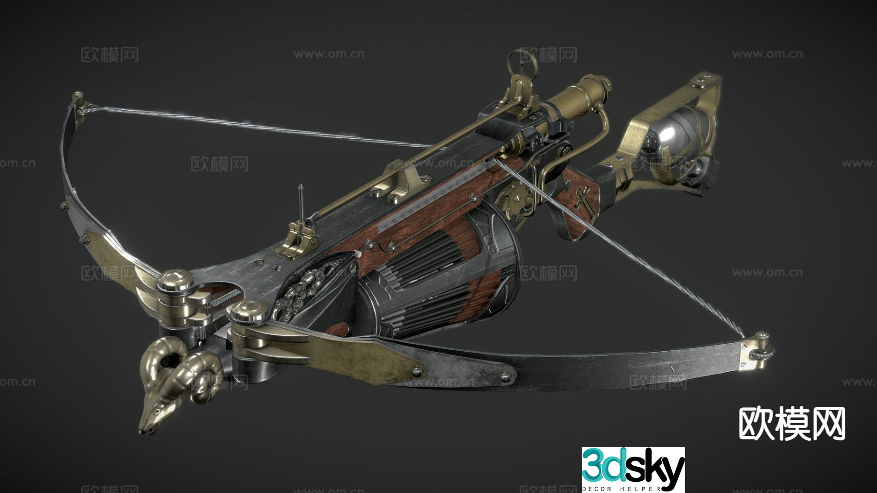 Van Helsing crossbow crossbow weapon 3d model