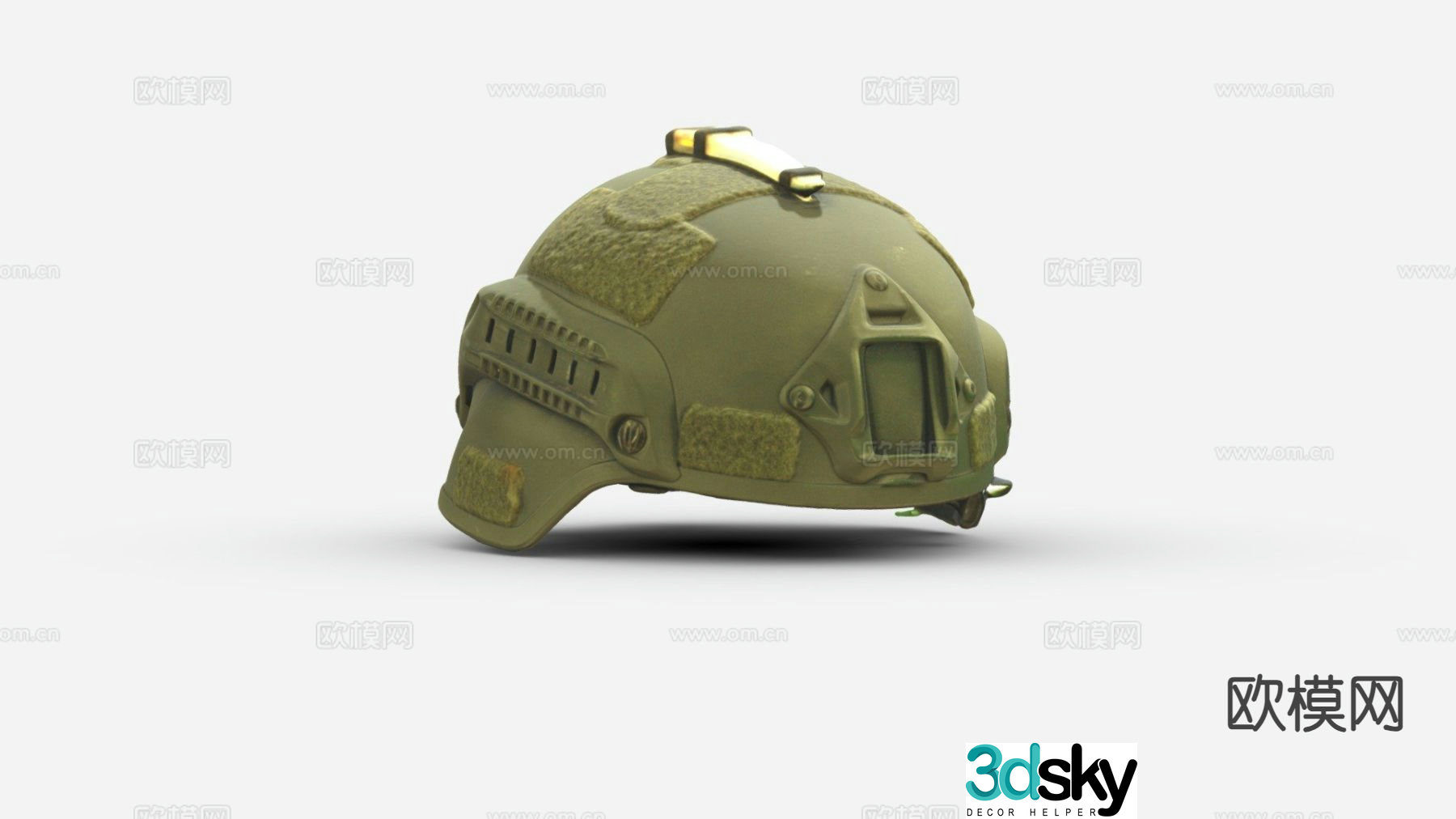 Military helmet warrior helmet 3d model