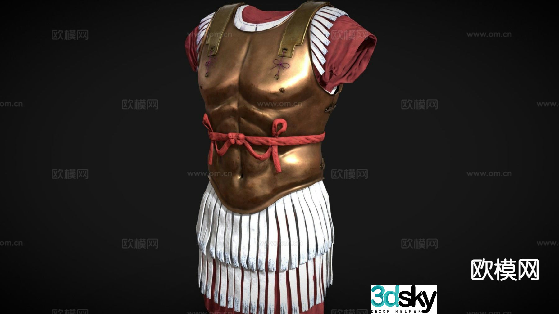 caesar's armor 3d model