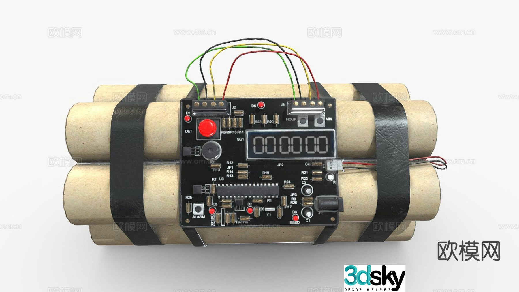 Explosive 3d model