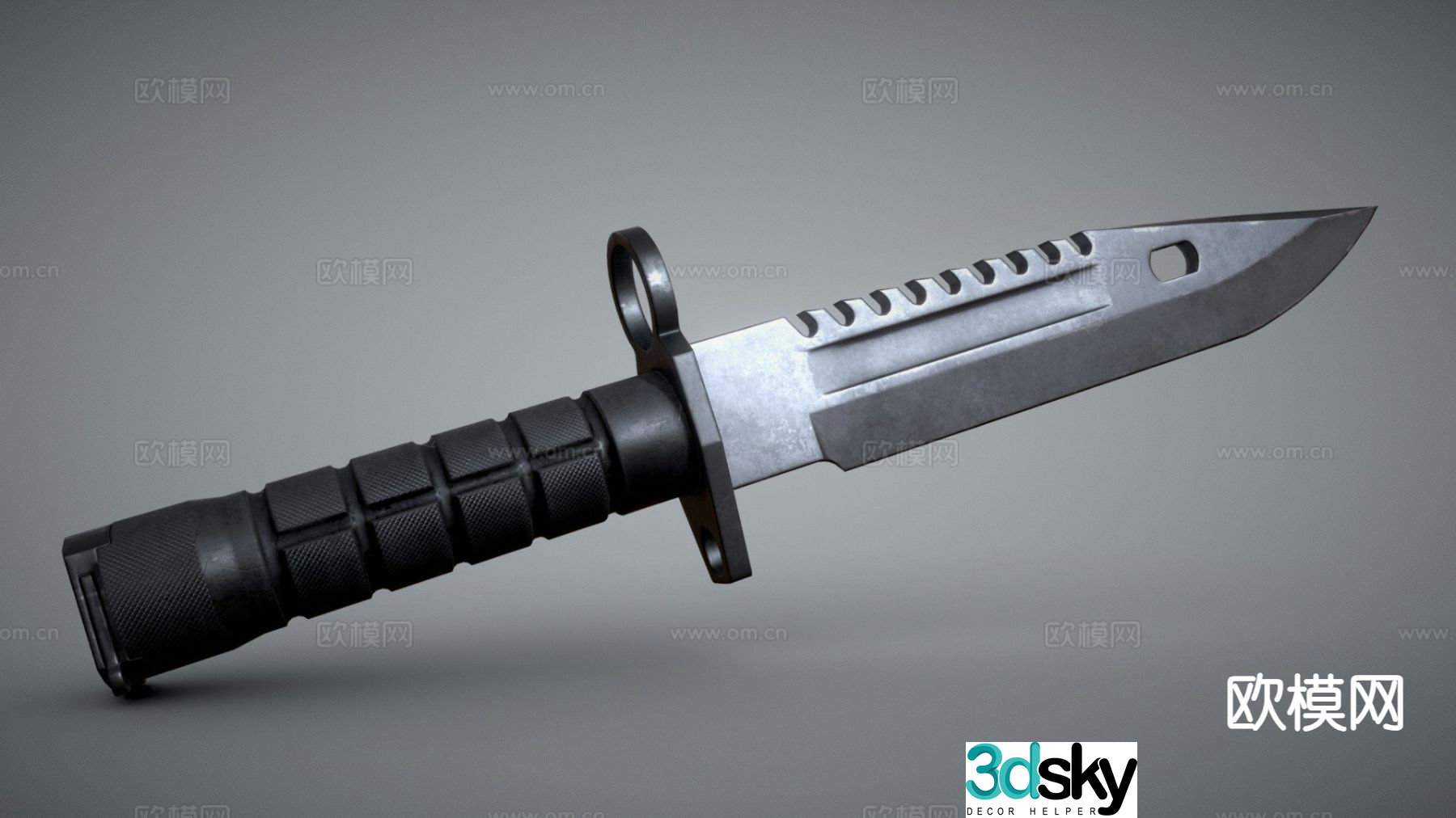 M9 bayonet tactical knife 3d model