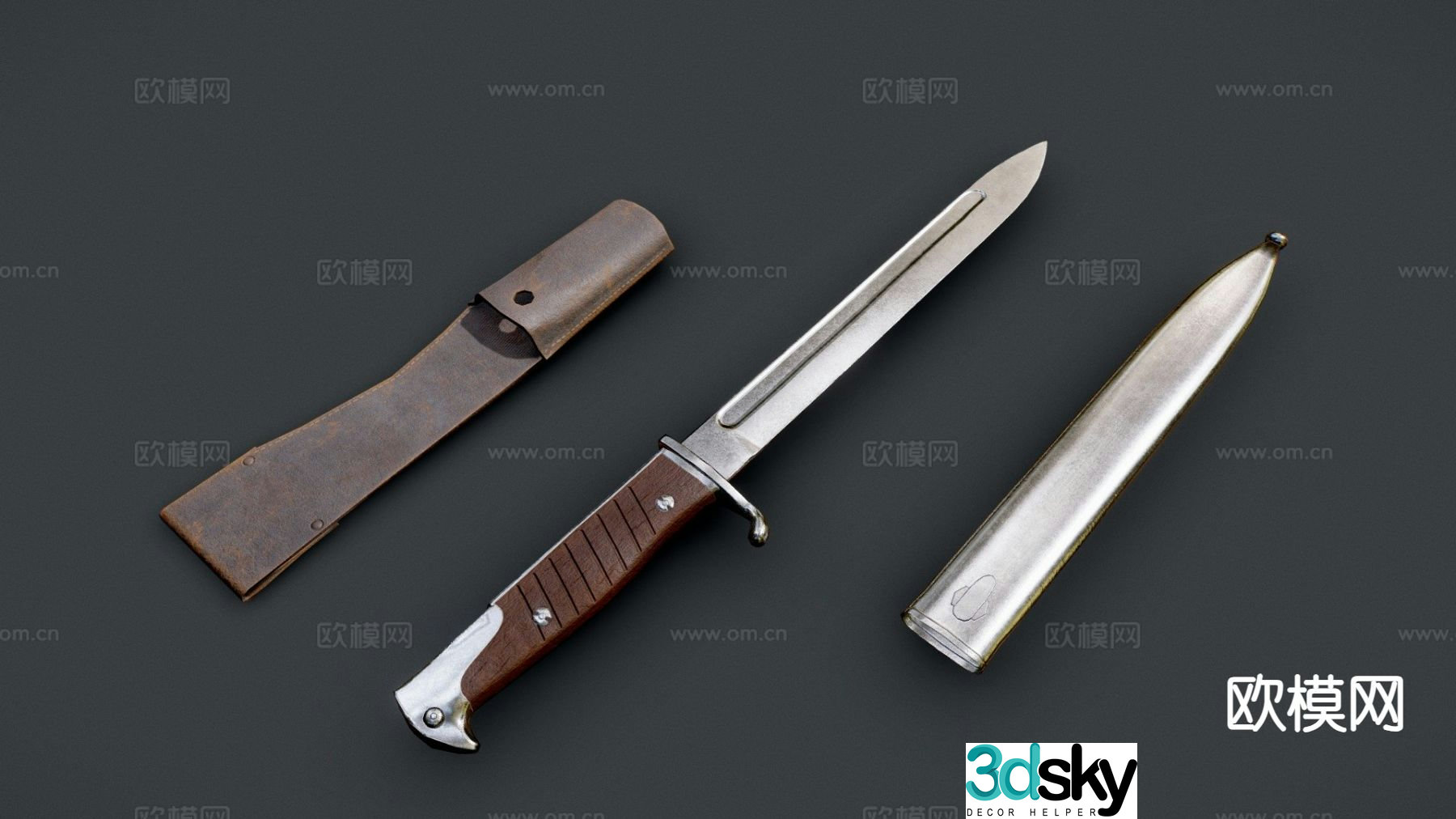 Dagger dagger bayonet 3d model