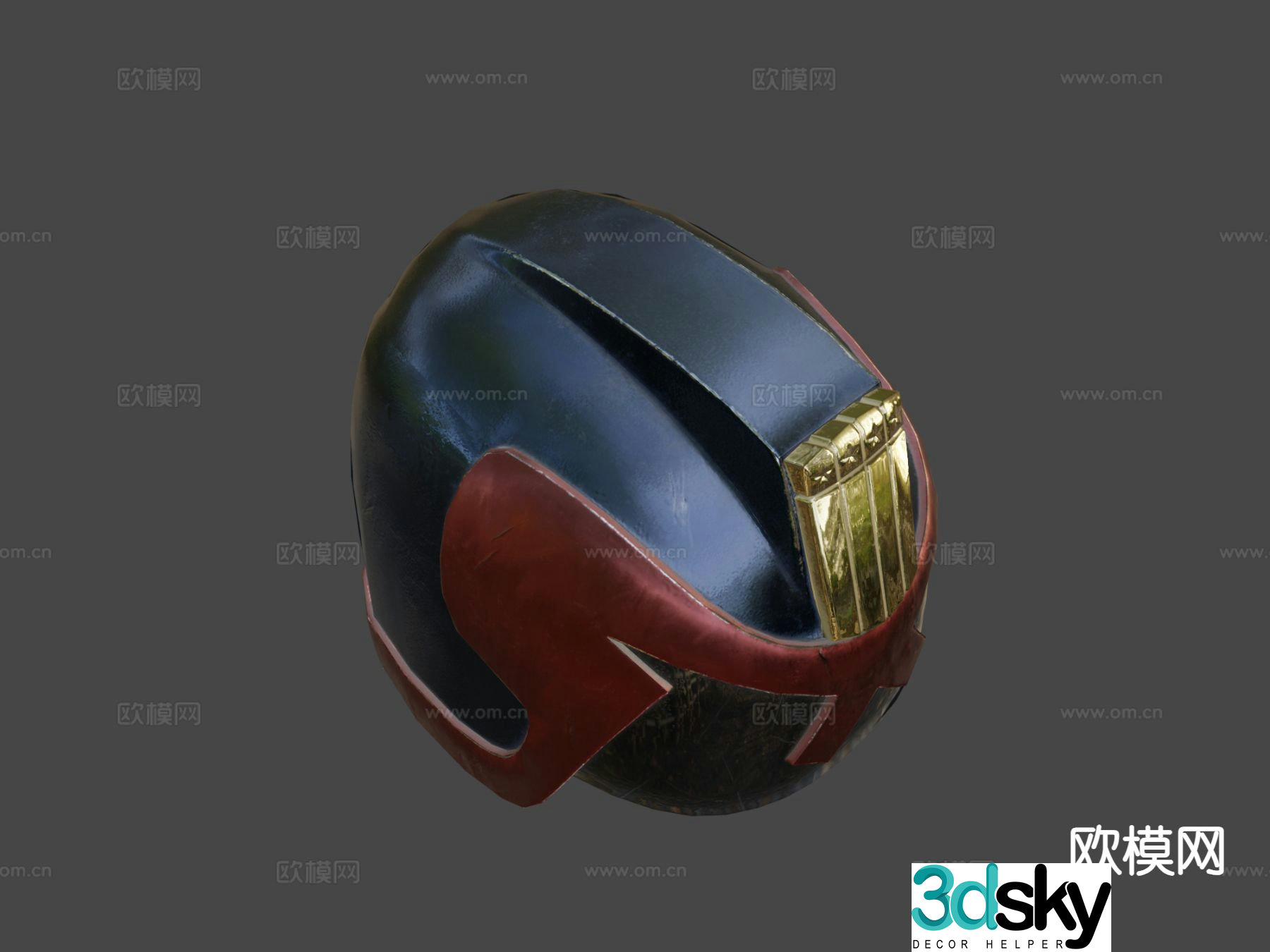 Judge Dredd helmet 3d model