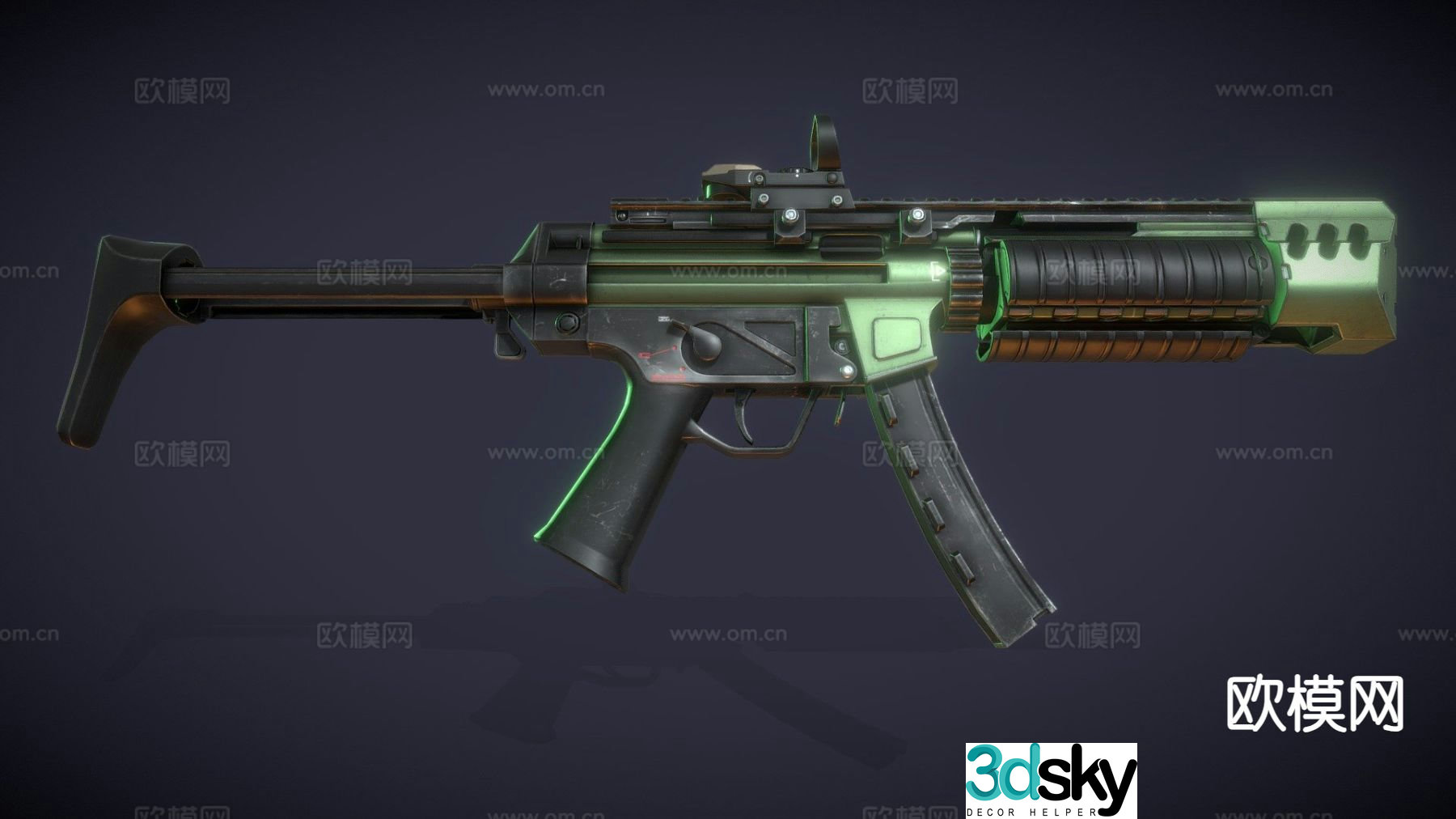 Apocalypse Weapons-SMG 3D model