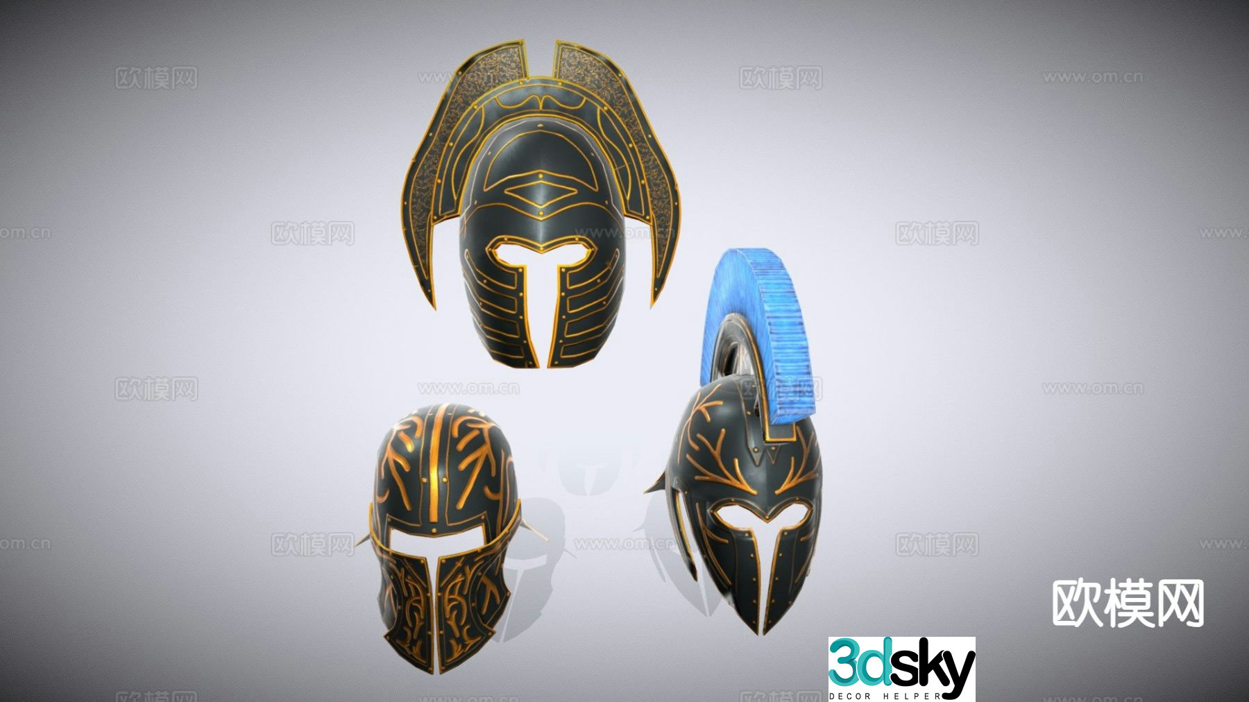 roman helmet 3d model