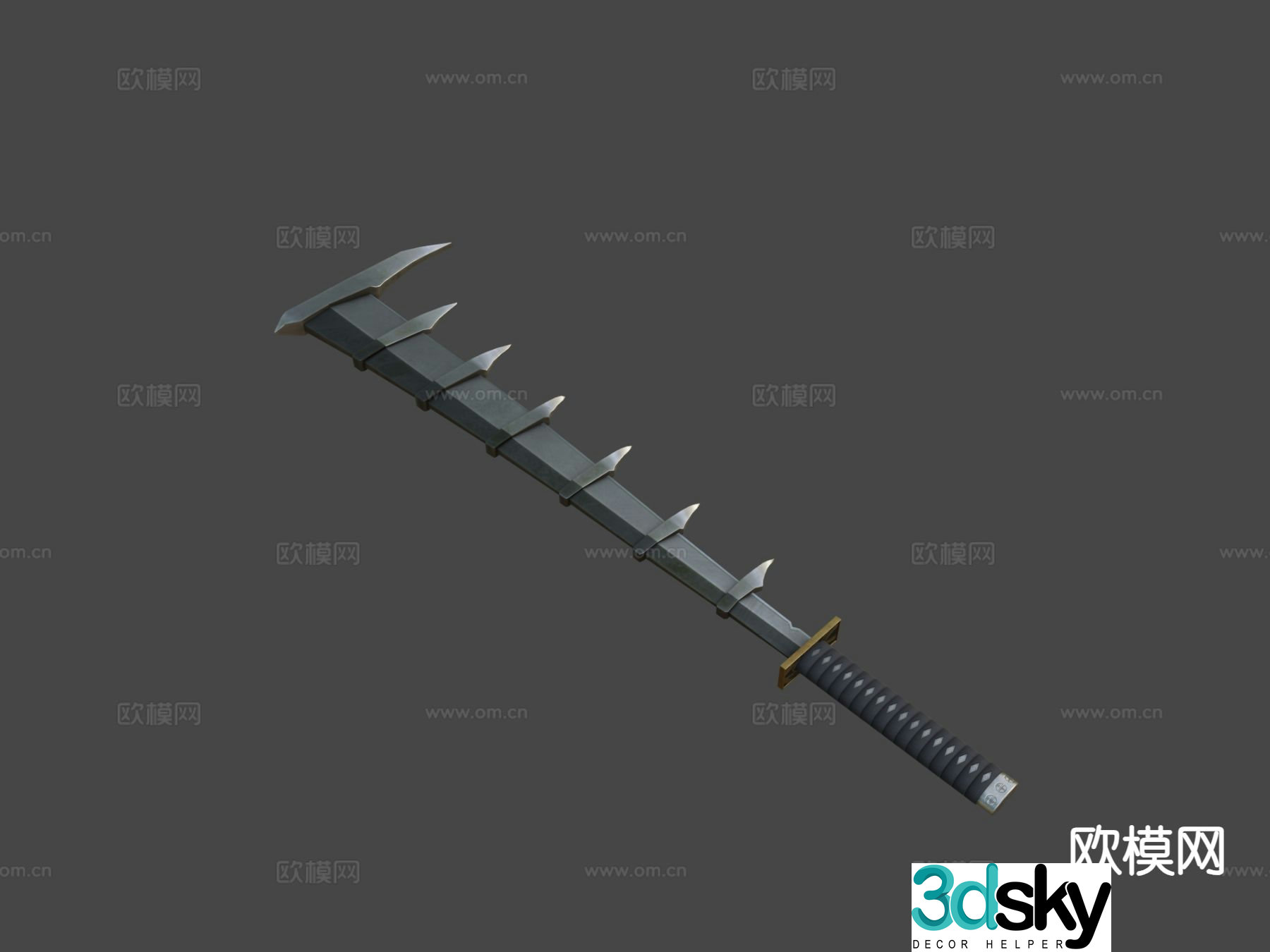 Zanpakuto bleached sword 3d model