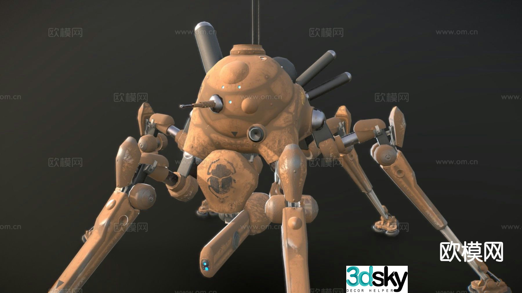 desert beetle striker tank 3d model