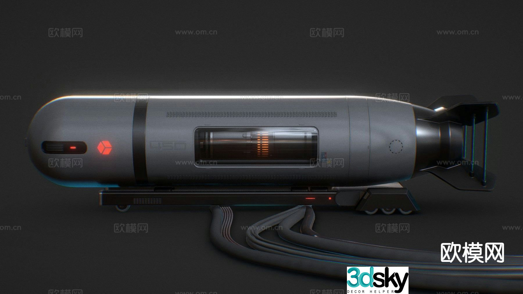 B92 nuclear bomb 3d model