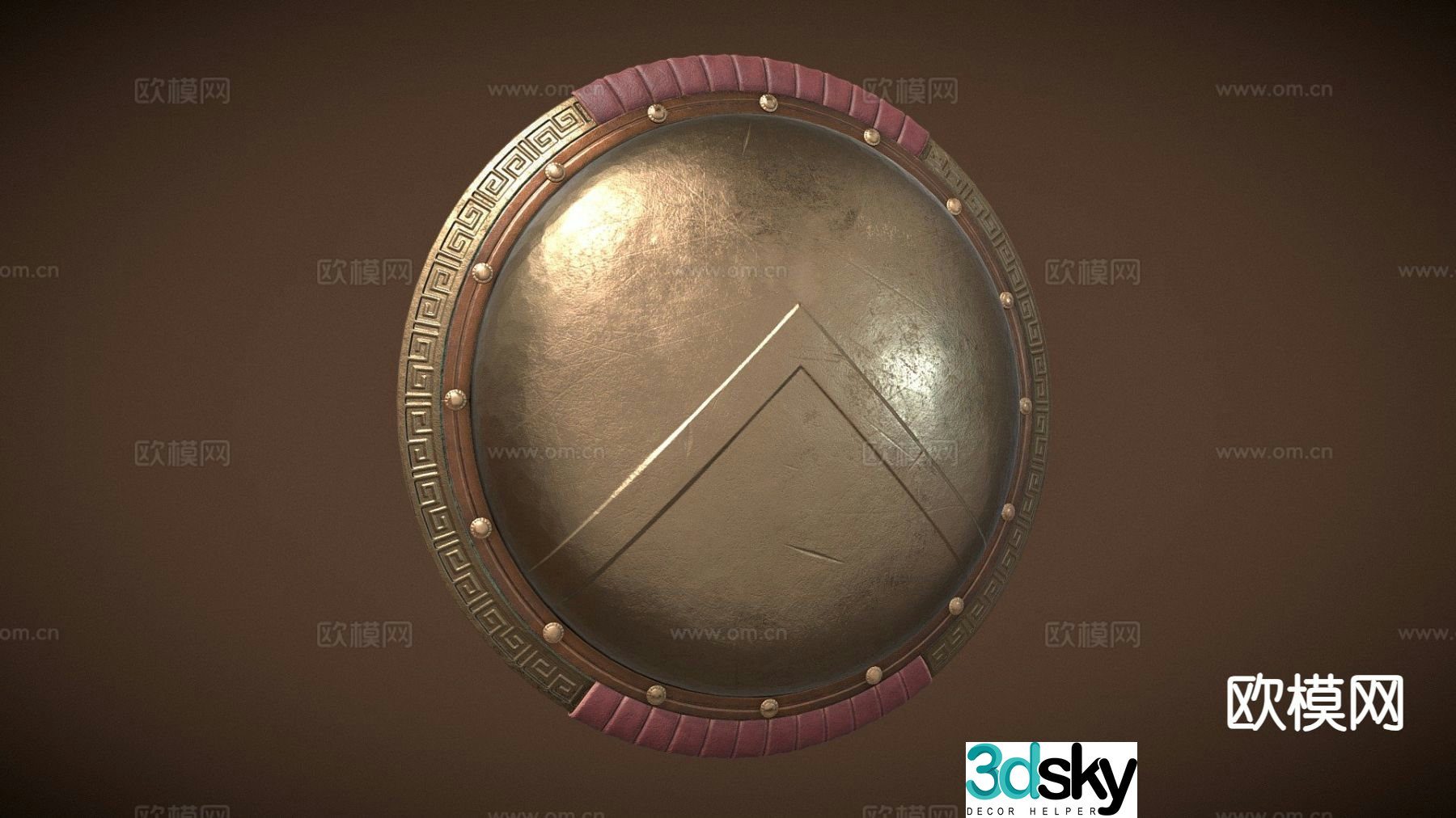 spartan shield 3d model