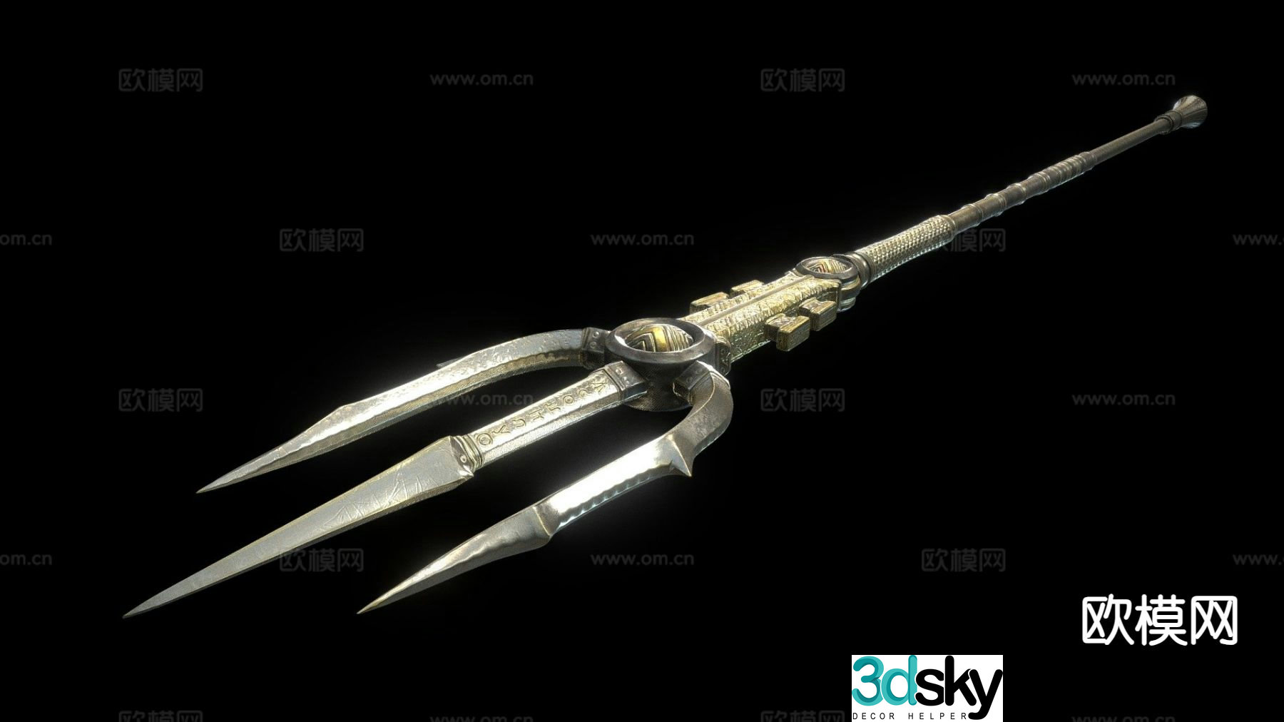Poseidon Trident 3d model