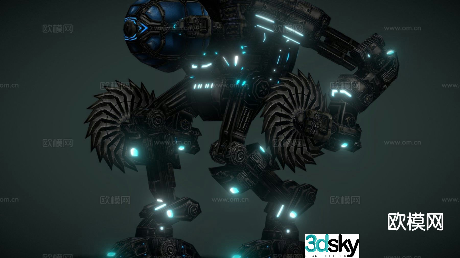 Mechanical Engineering Complete Robot 3D Model