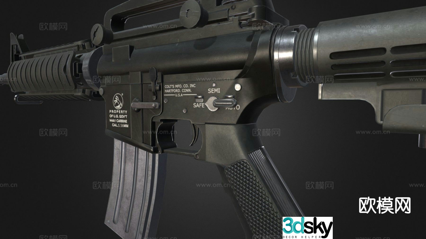 assault rifle 3d model