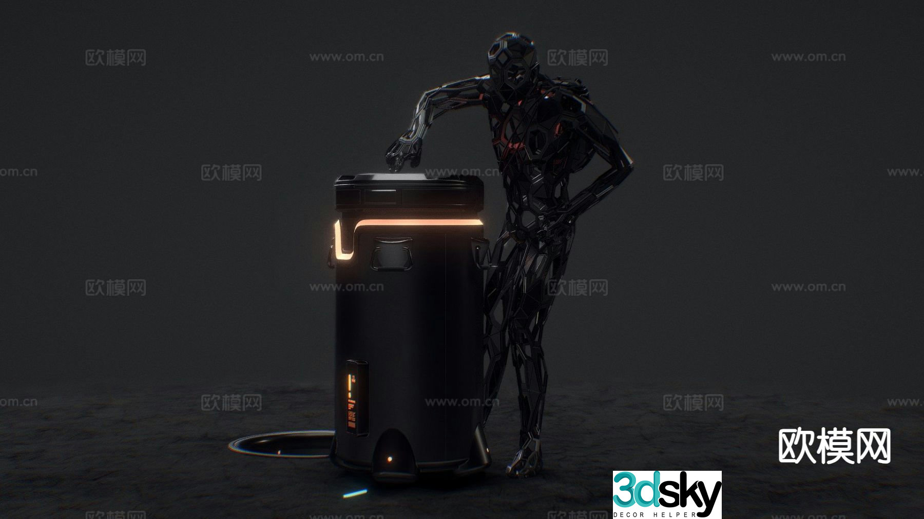 star citizen robot 3d model