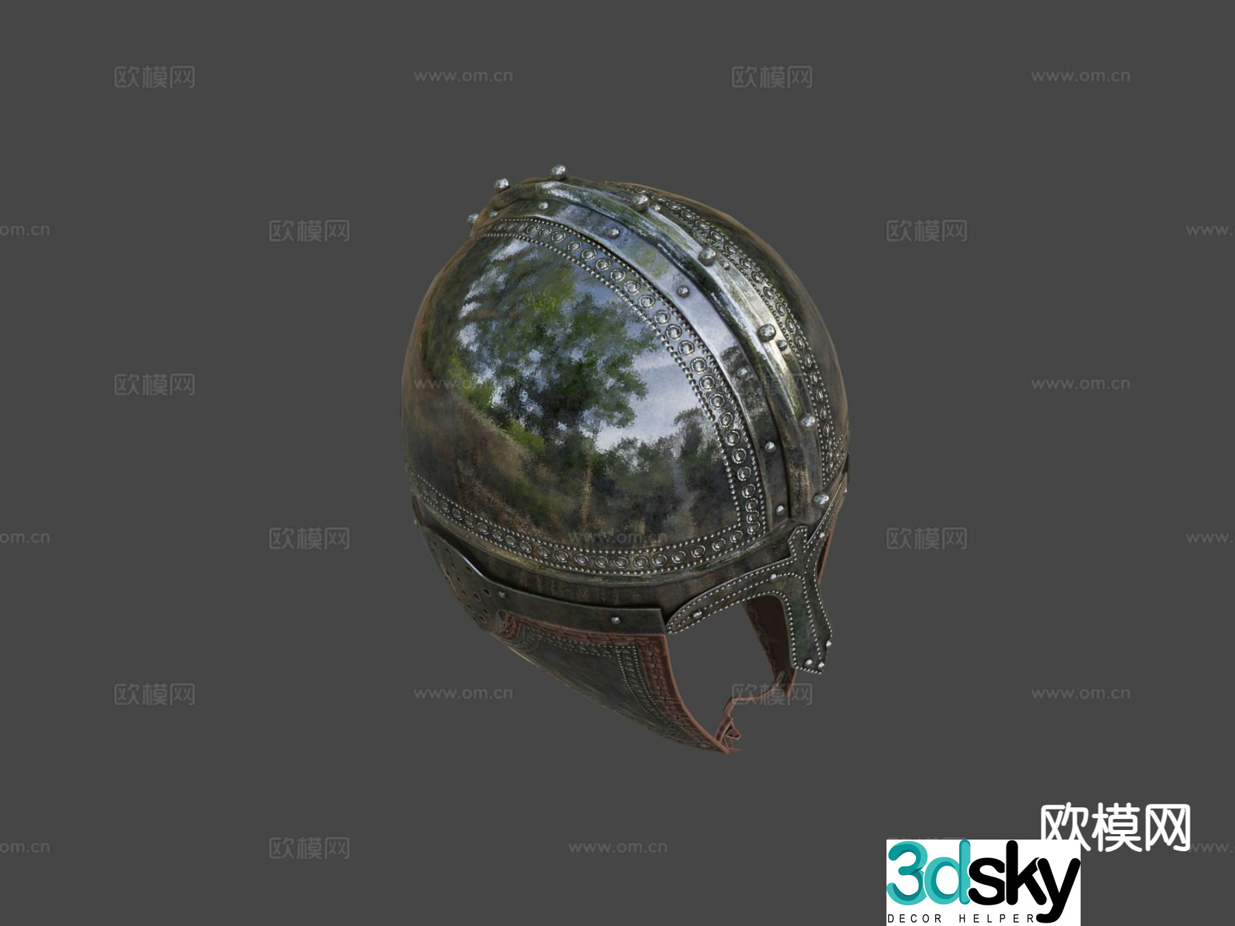 Late roman helmet 3d model