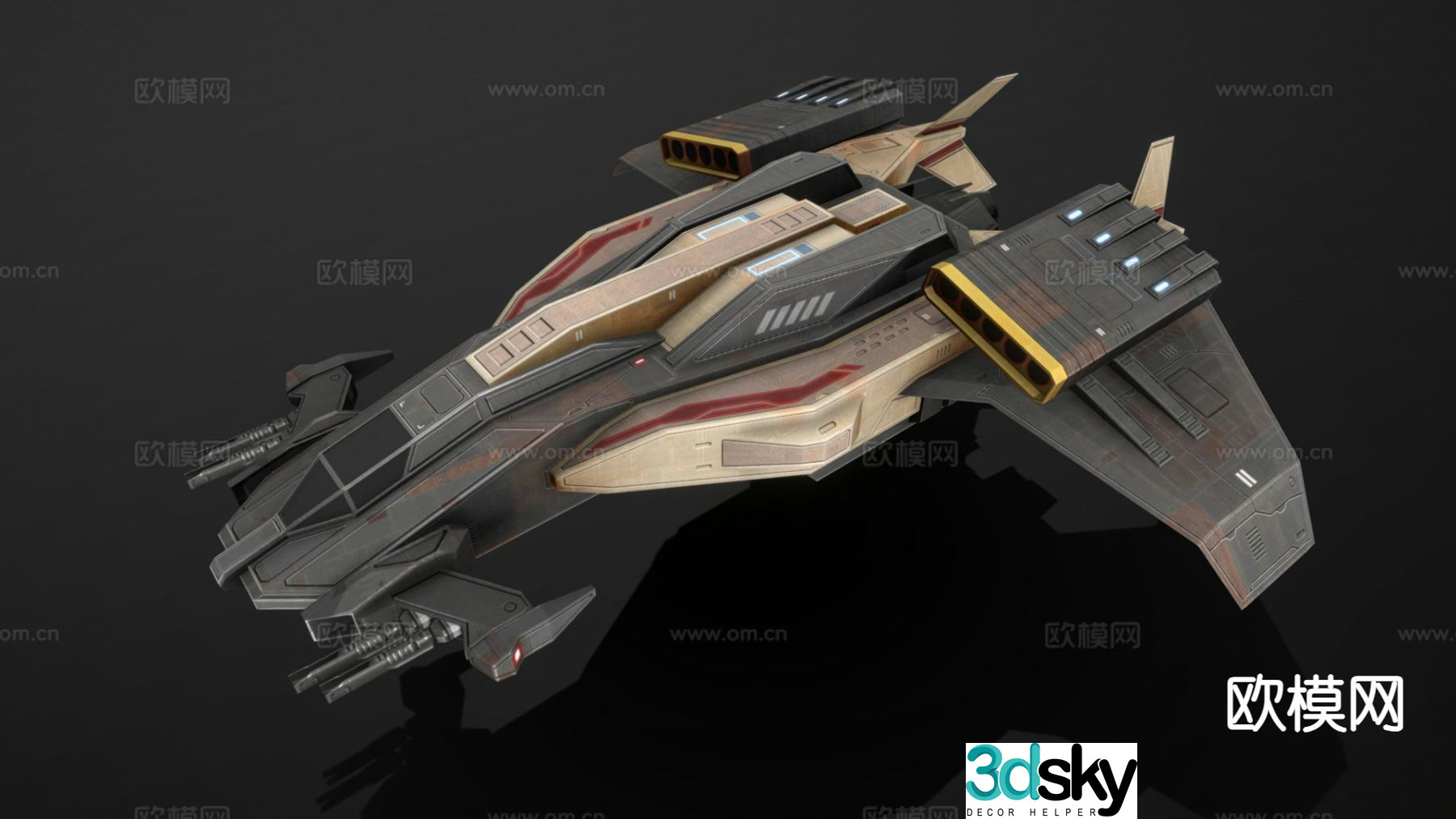 HB22 bomber 3d model