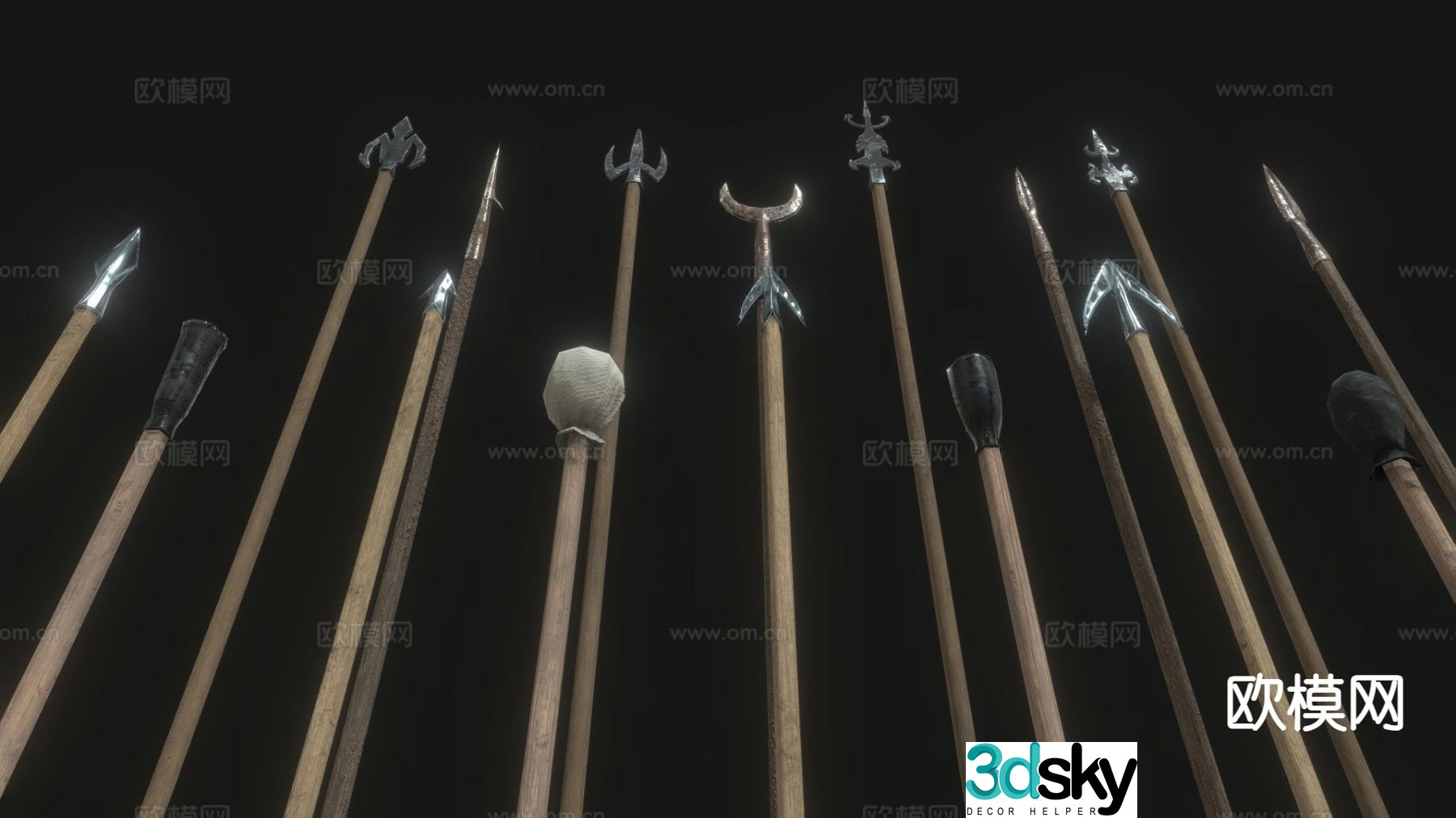 medieval arrow 3d model