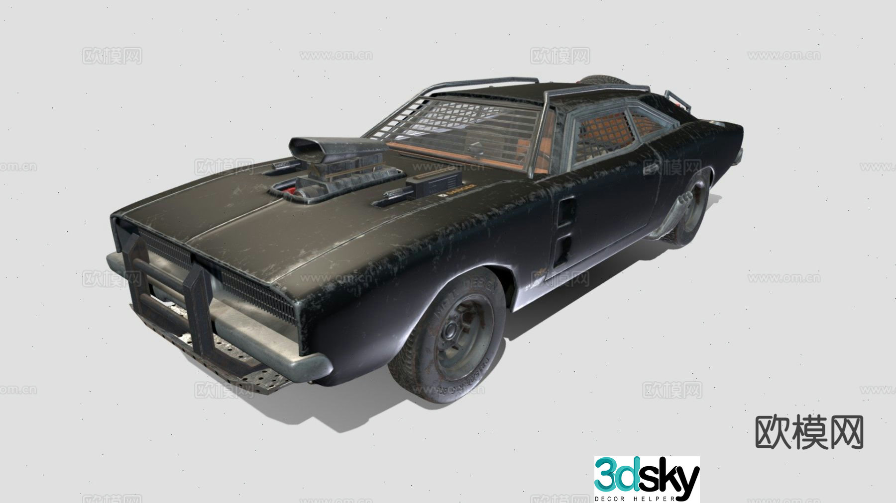 Military vehicle artillery vehicle armored vehicle 3d model