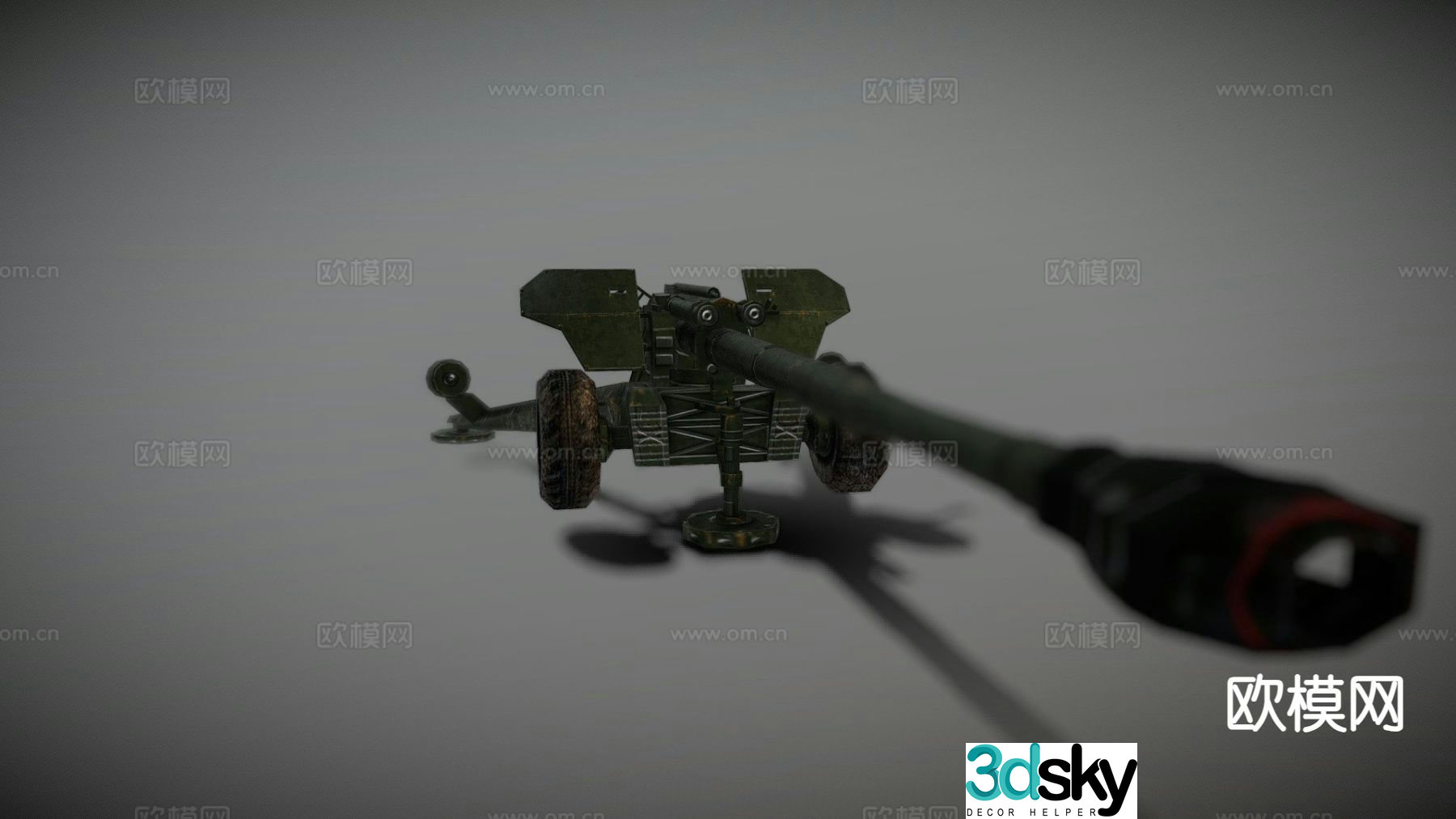 mm howitzer 3d model
