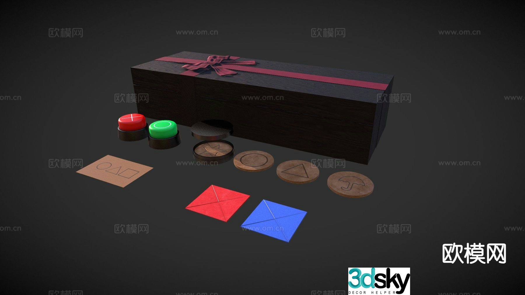 Squid game props 3d model