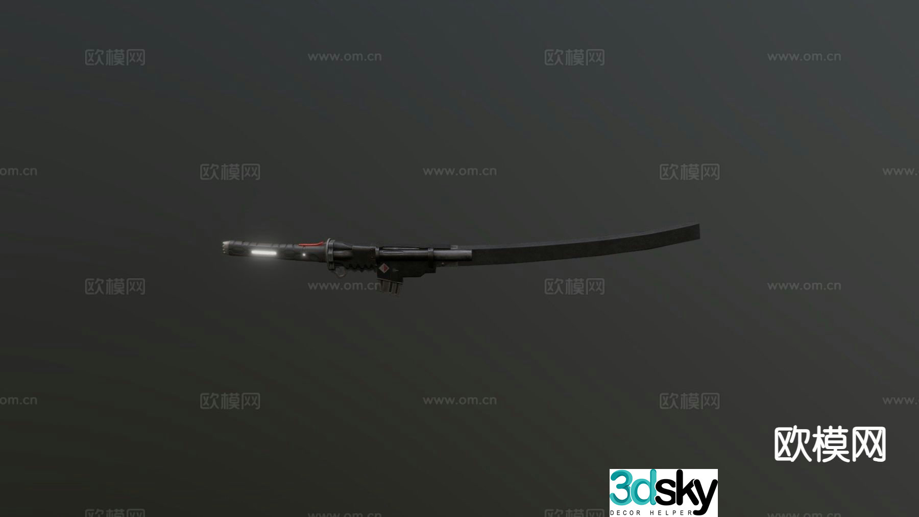 High frequency village rain blade 3d model