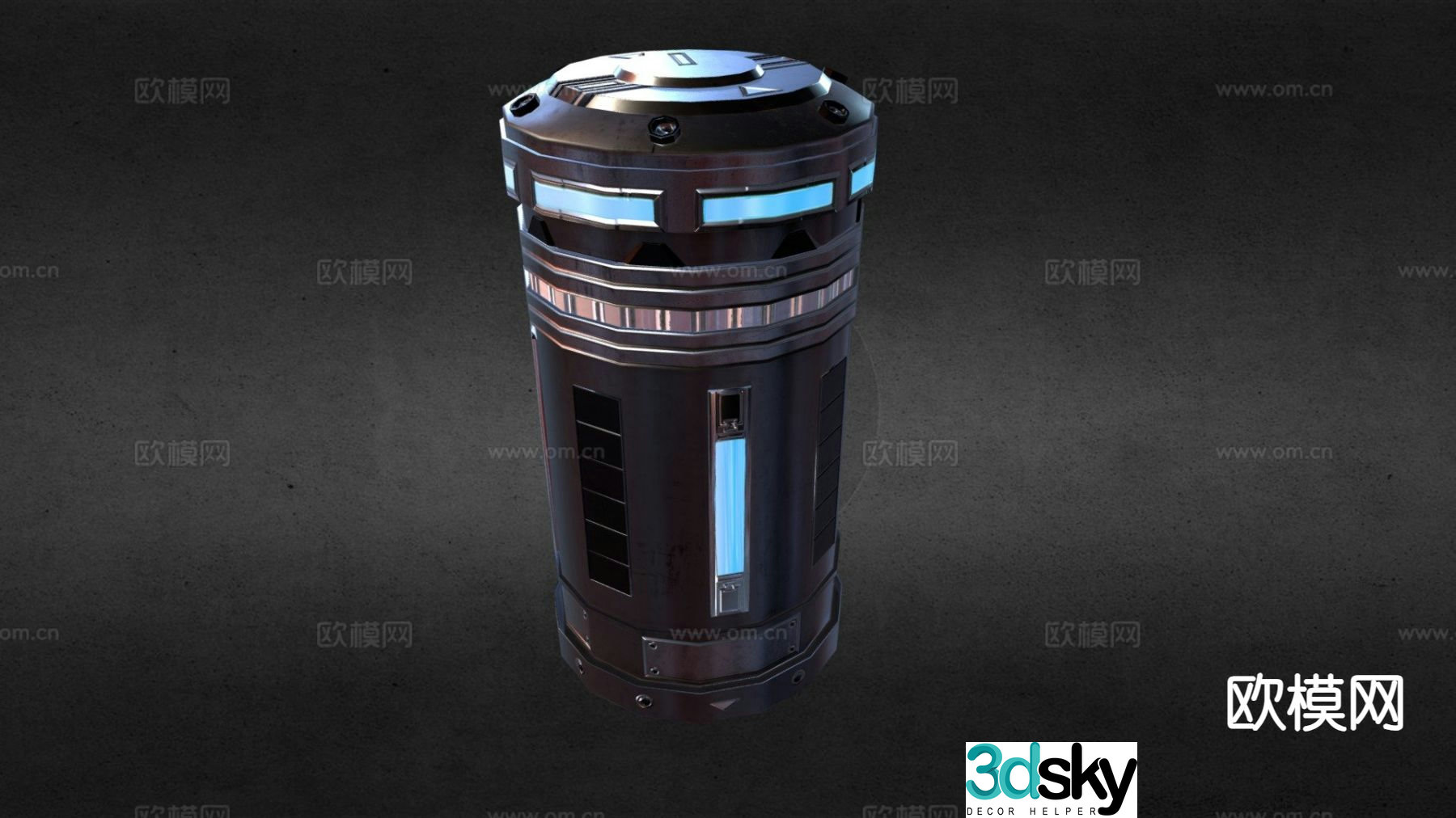 Sci-Fi power battery 3d model