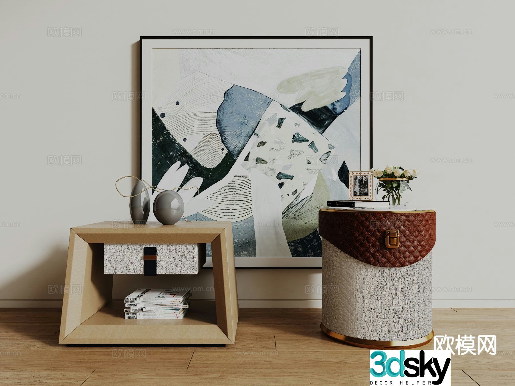 bedside table 3d model