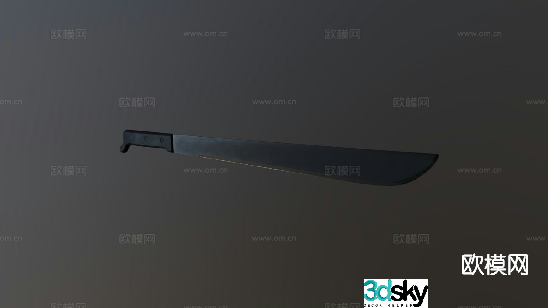 Broadsword scimitar 3d model