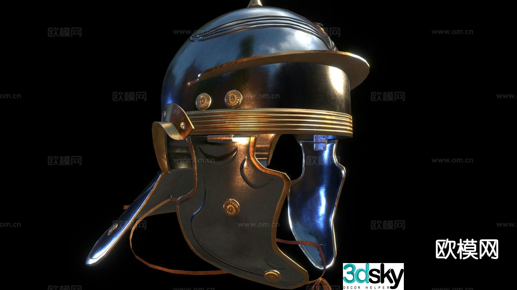 European helmet Roman helmet 3d model
