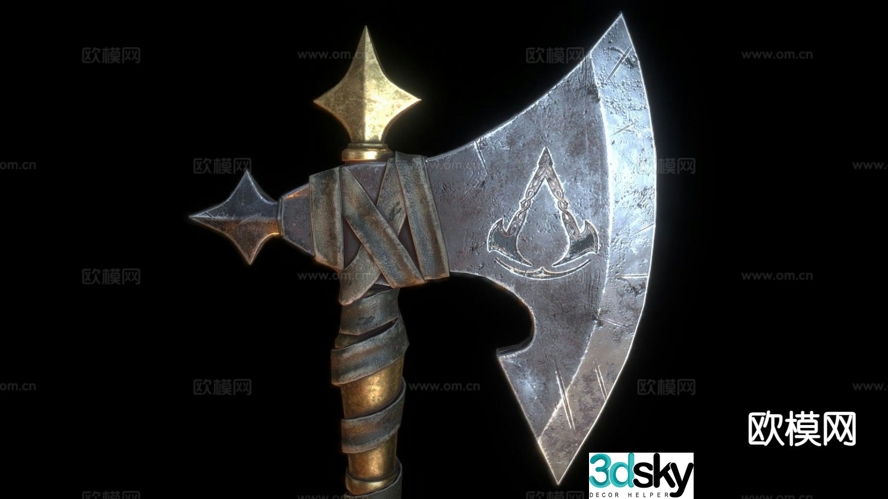 Artistic ax 3d model