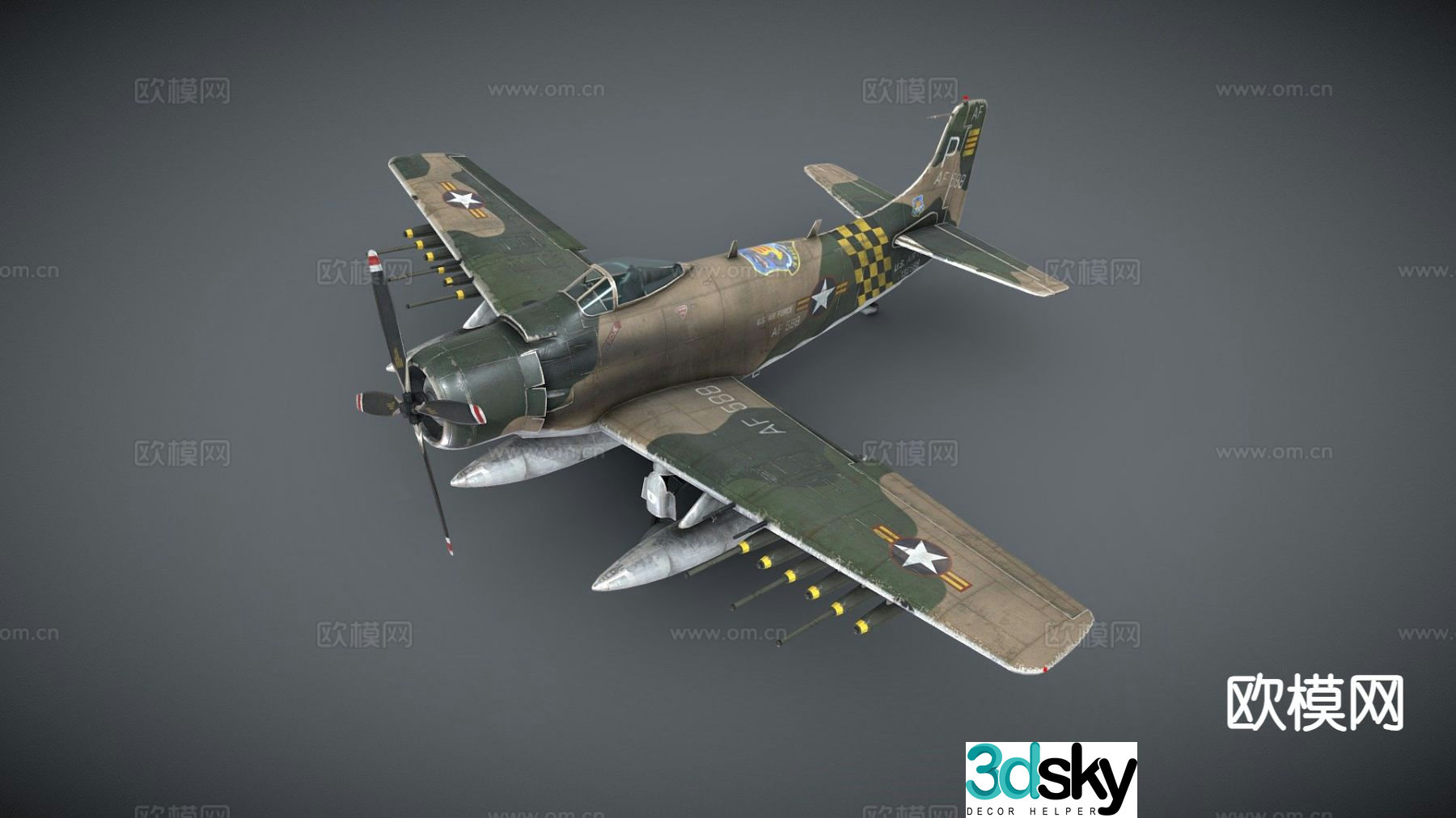 Air assault aircraft 3d model