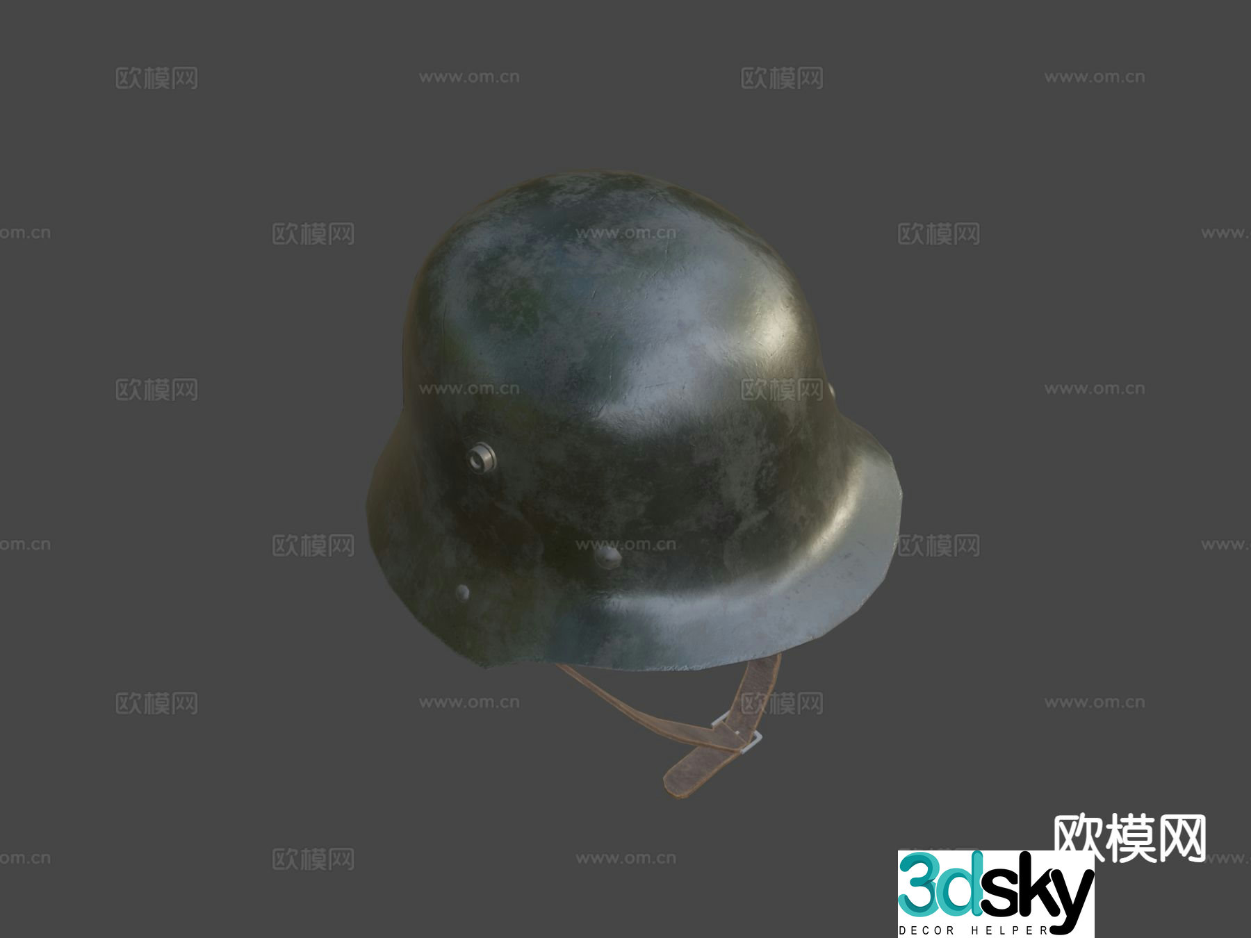 German WW1 helmet helmet 3d model