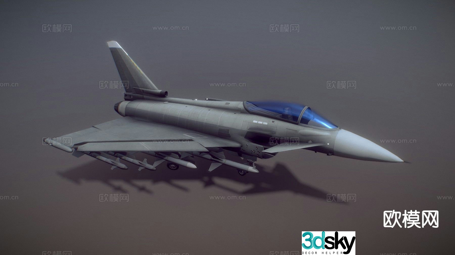 fighter bomber reconnaissance aircraft 3d model