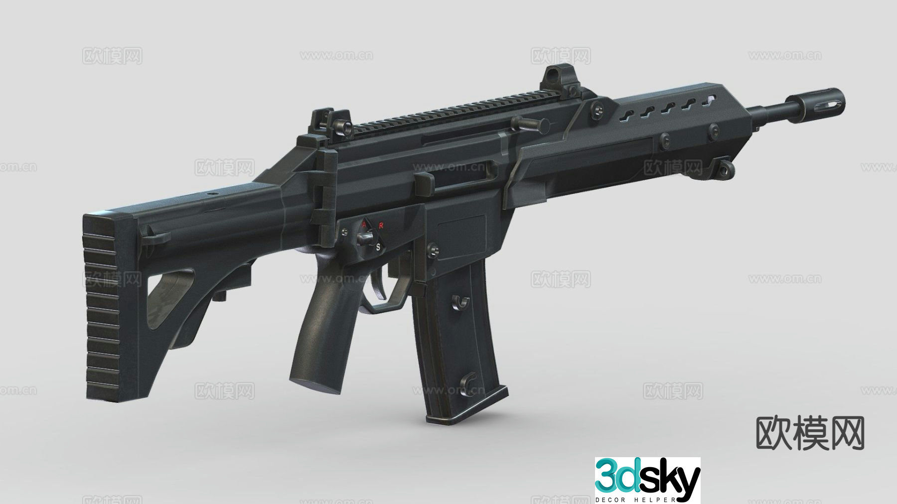 assault rifle 3d model