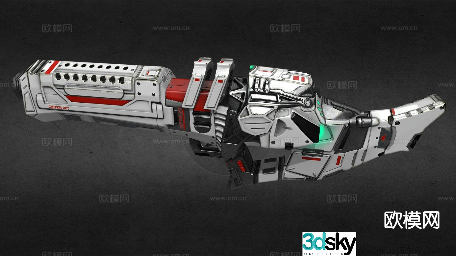 Sci-fi rifle 3d model