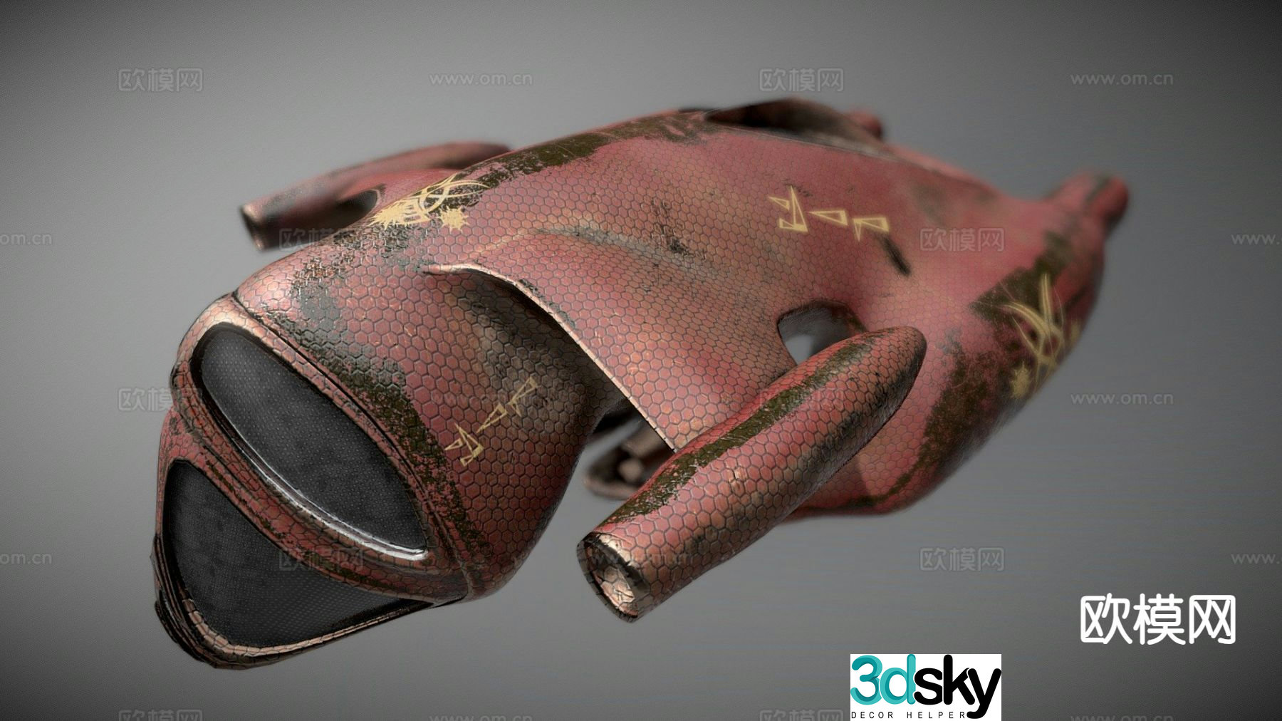 Alien heavy assault fighter 3d model