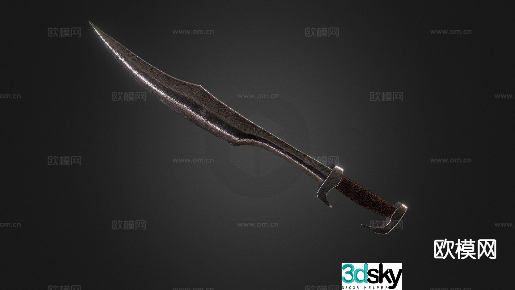 spartan sword 3d model