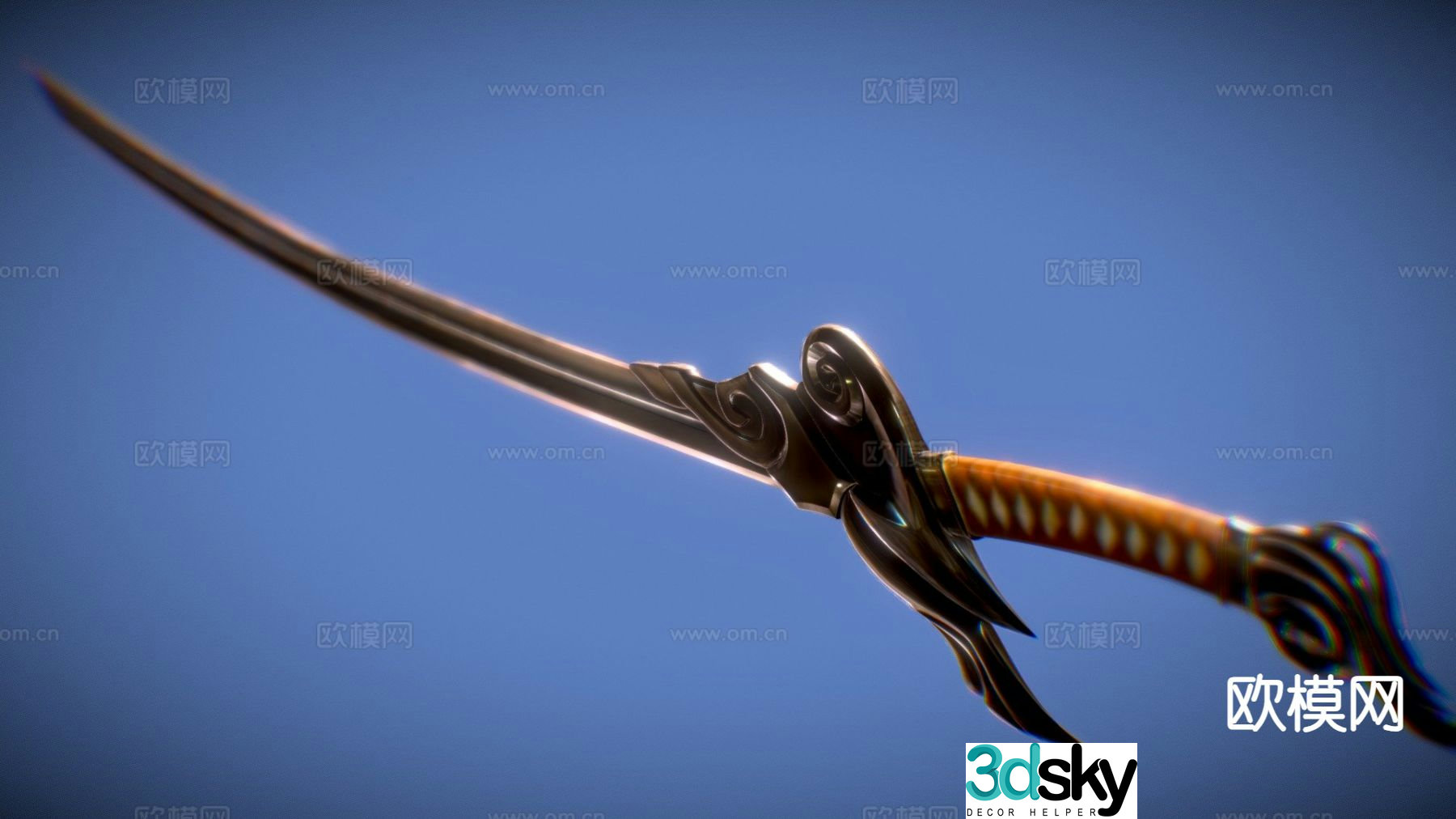Yasuo sword game weapon 3d model
