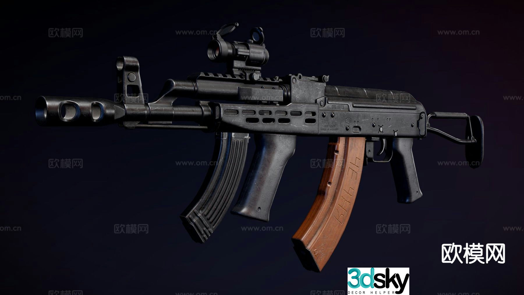 AMD-65 rifle 3d model