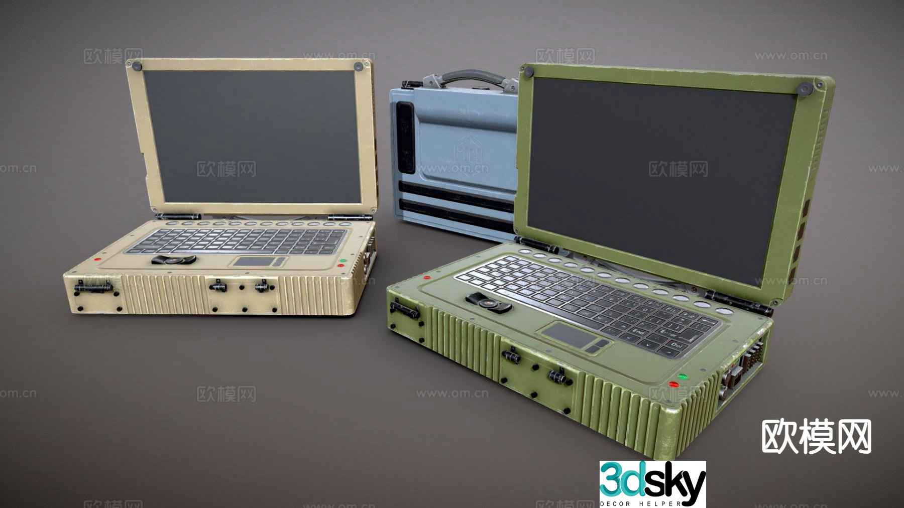 Telegraph generator military items 3d model