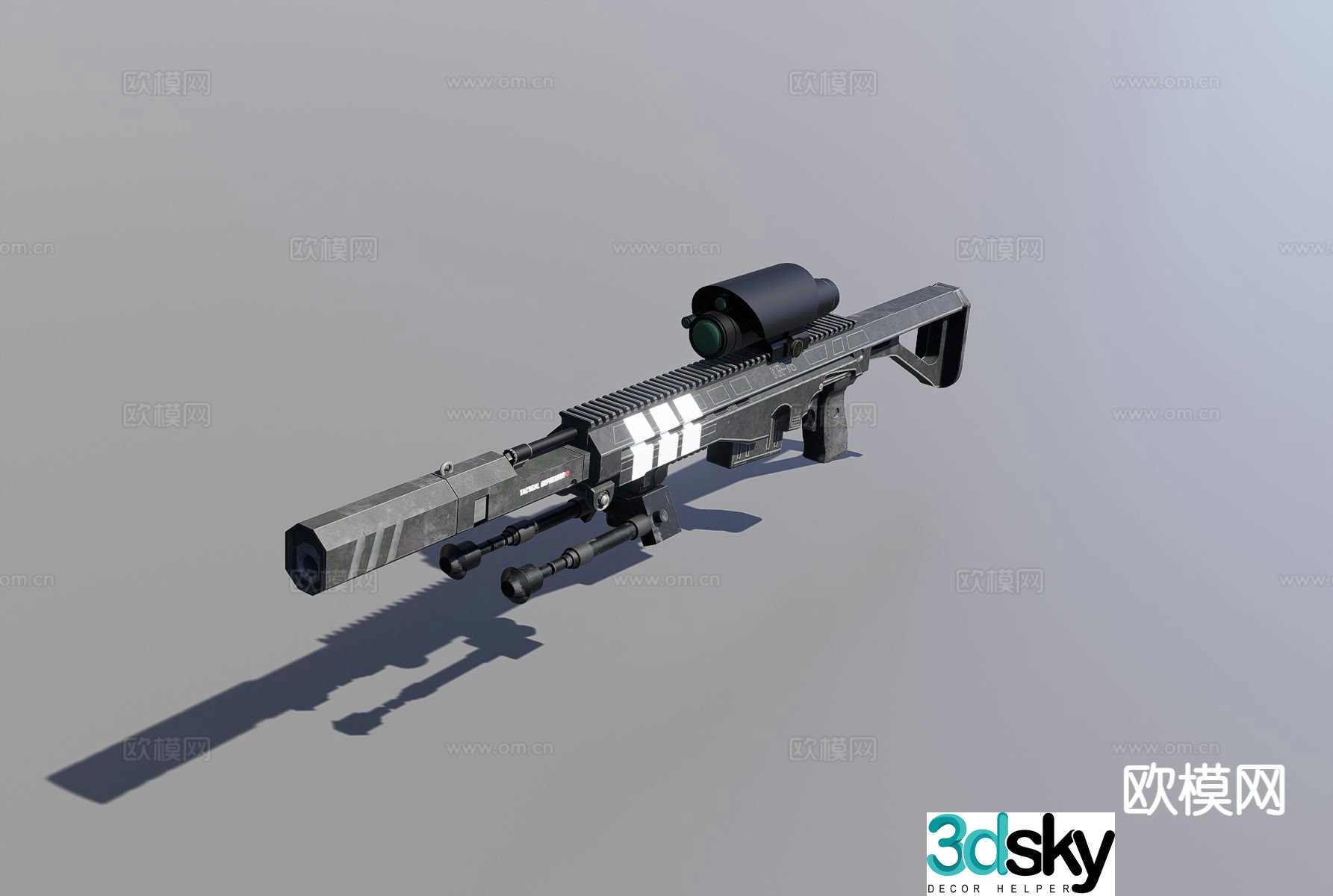 rifle 3d model