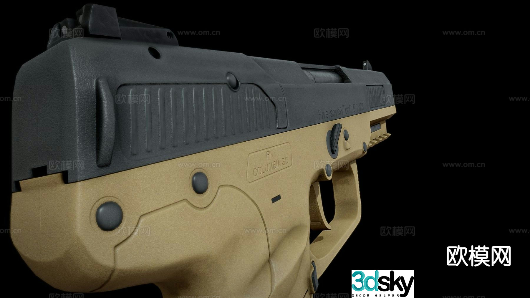 Five-Seven pistol 3d model