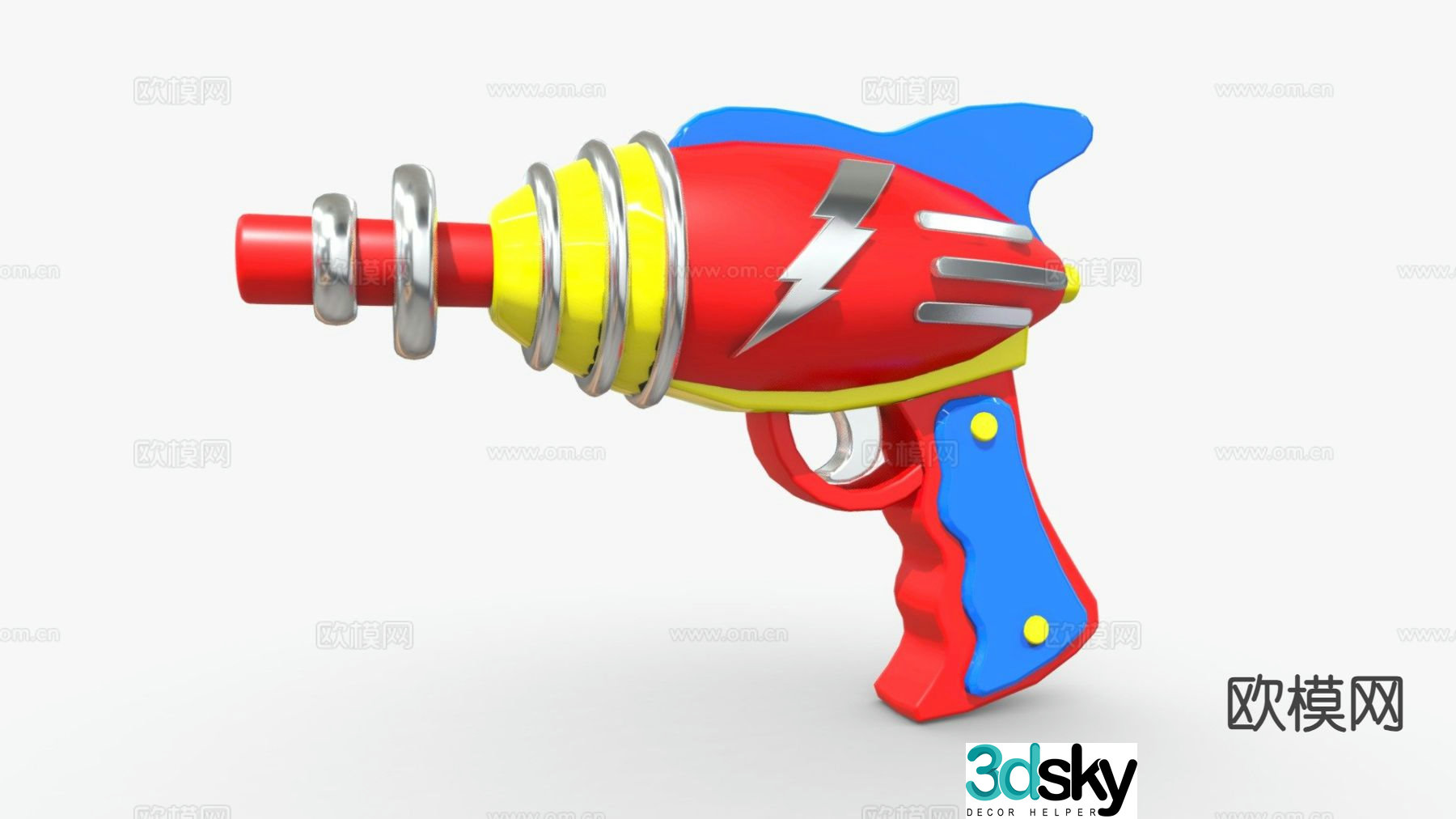 ray gun toy gun 3d model