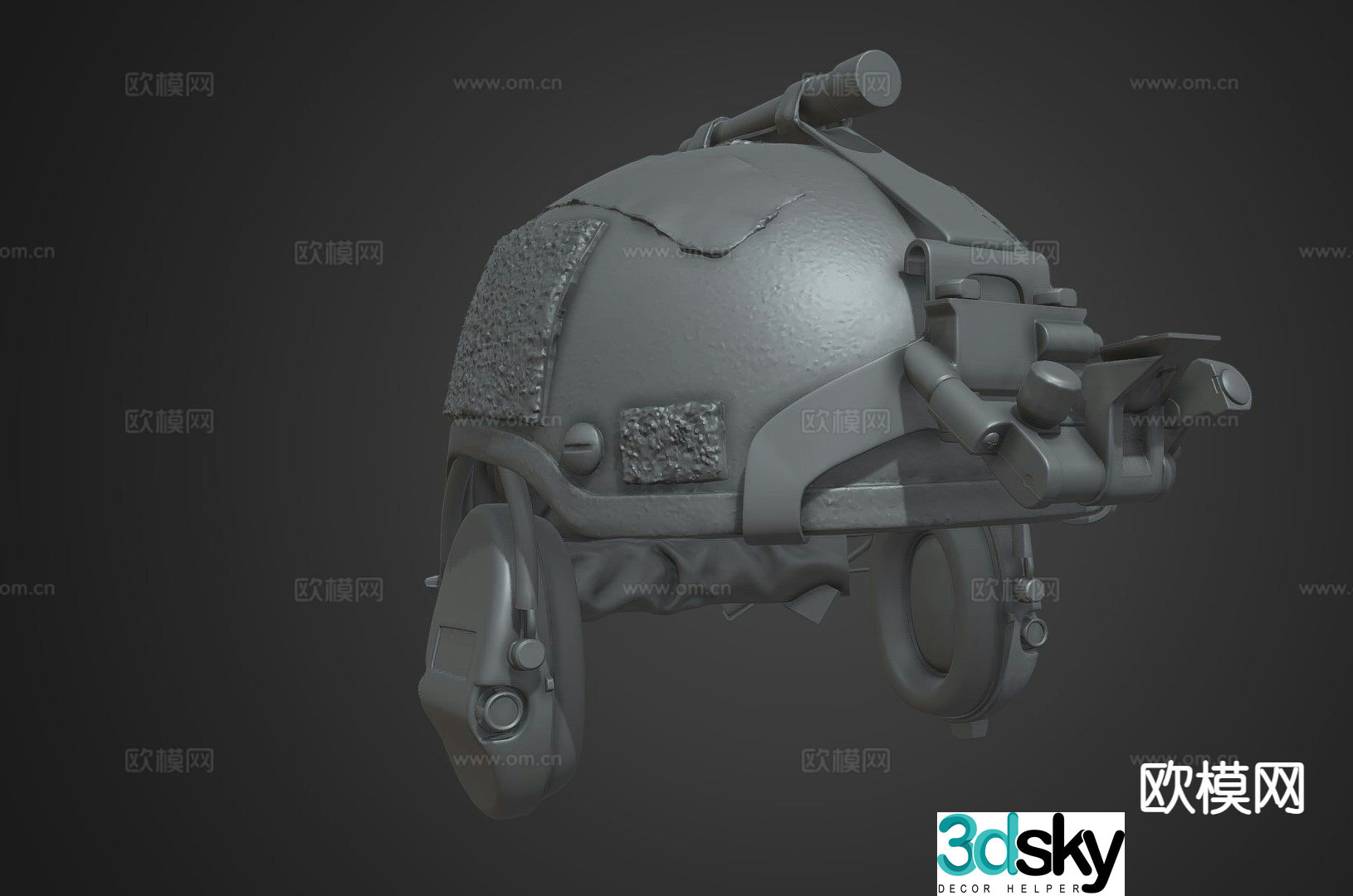 Military tactical helmet 3d model