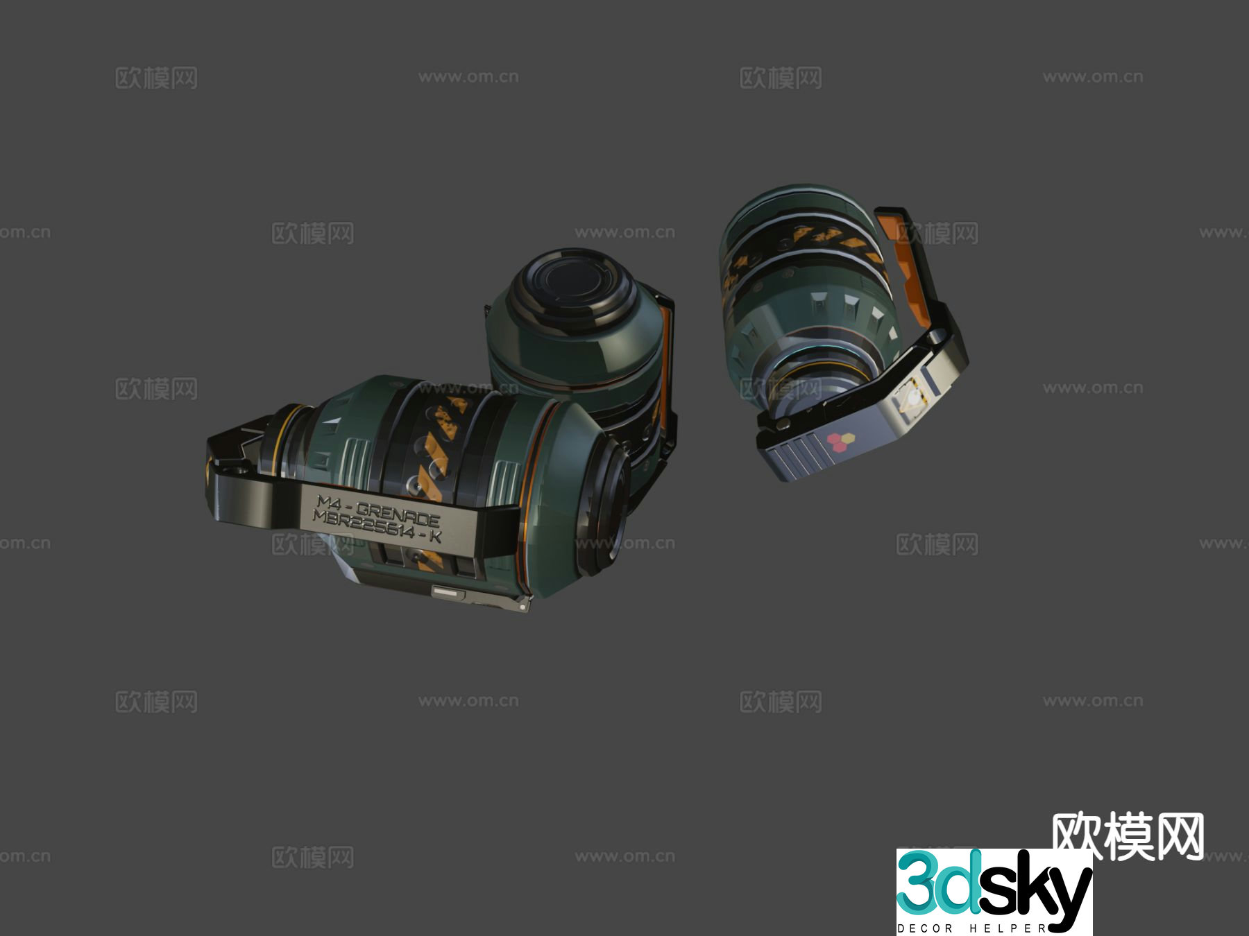 grenade 3d model