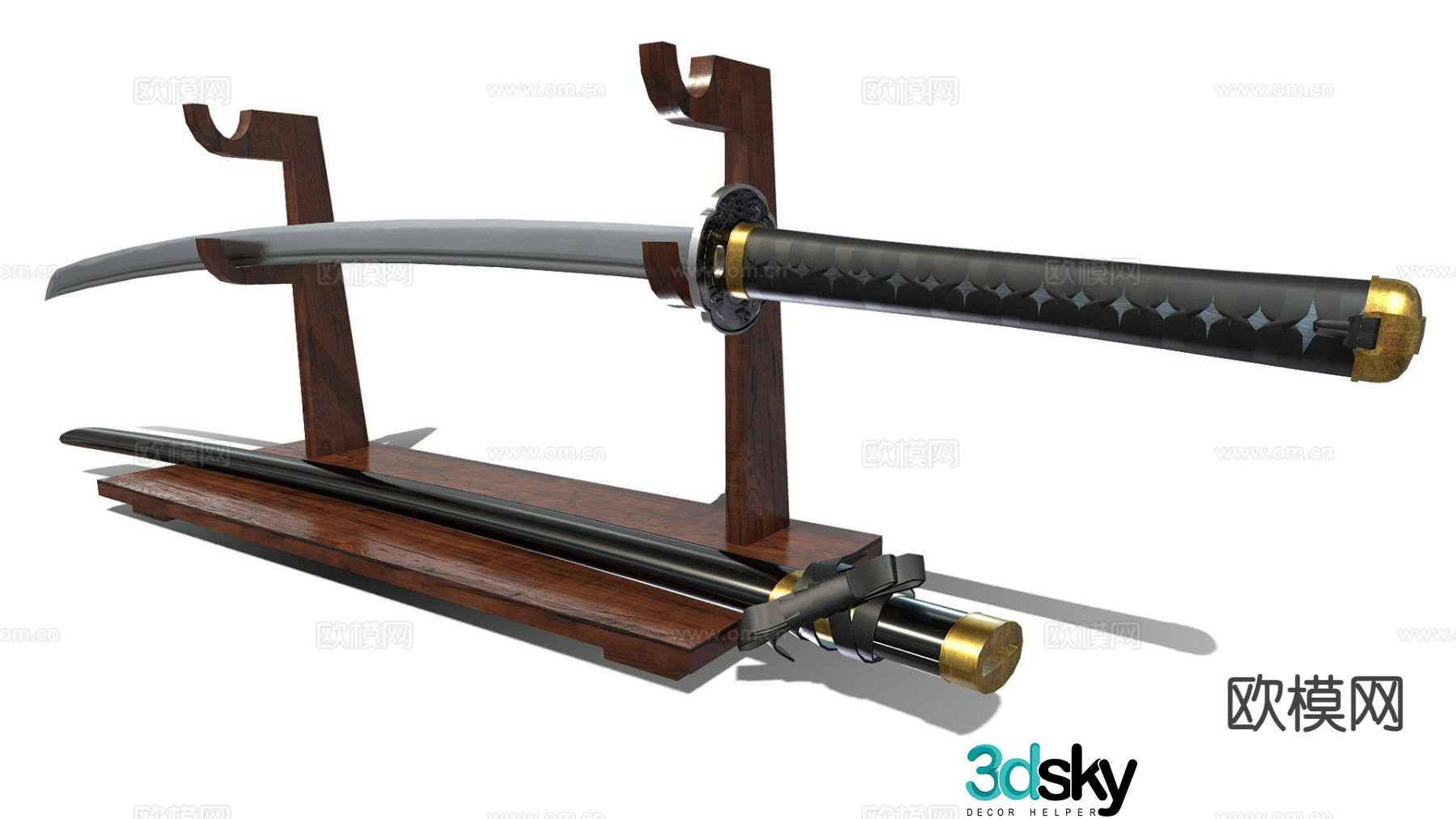 Japanese sword Japanese sword 3d model