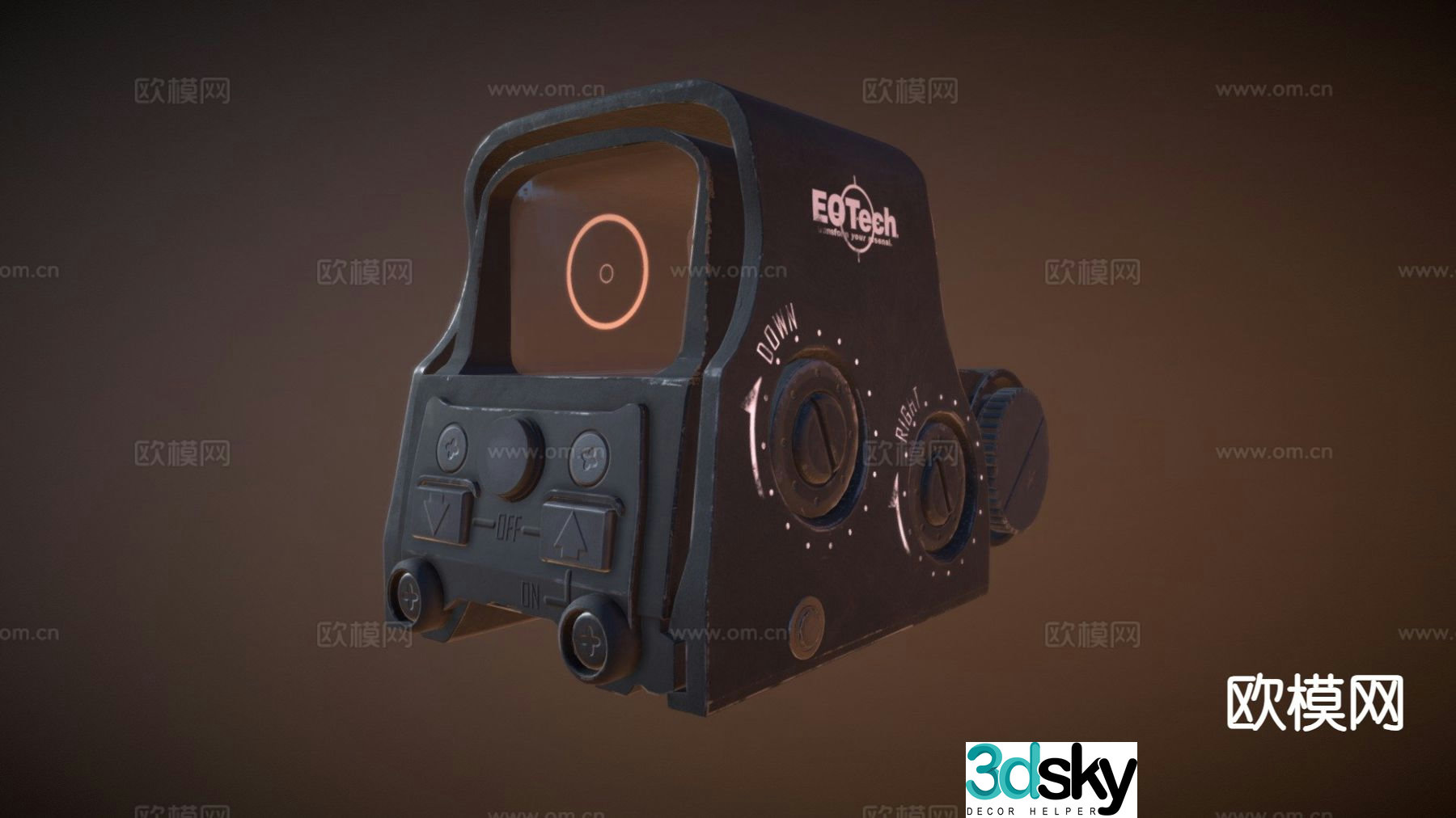 red dot sight 3d model