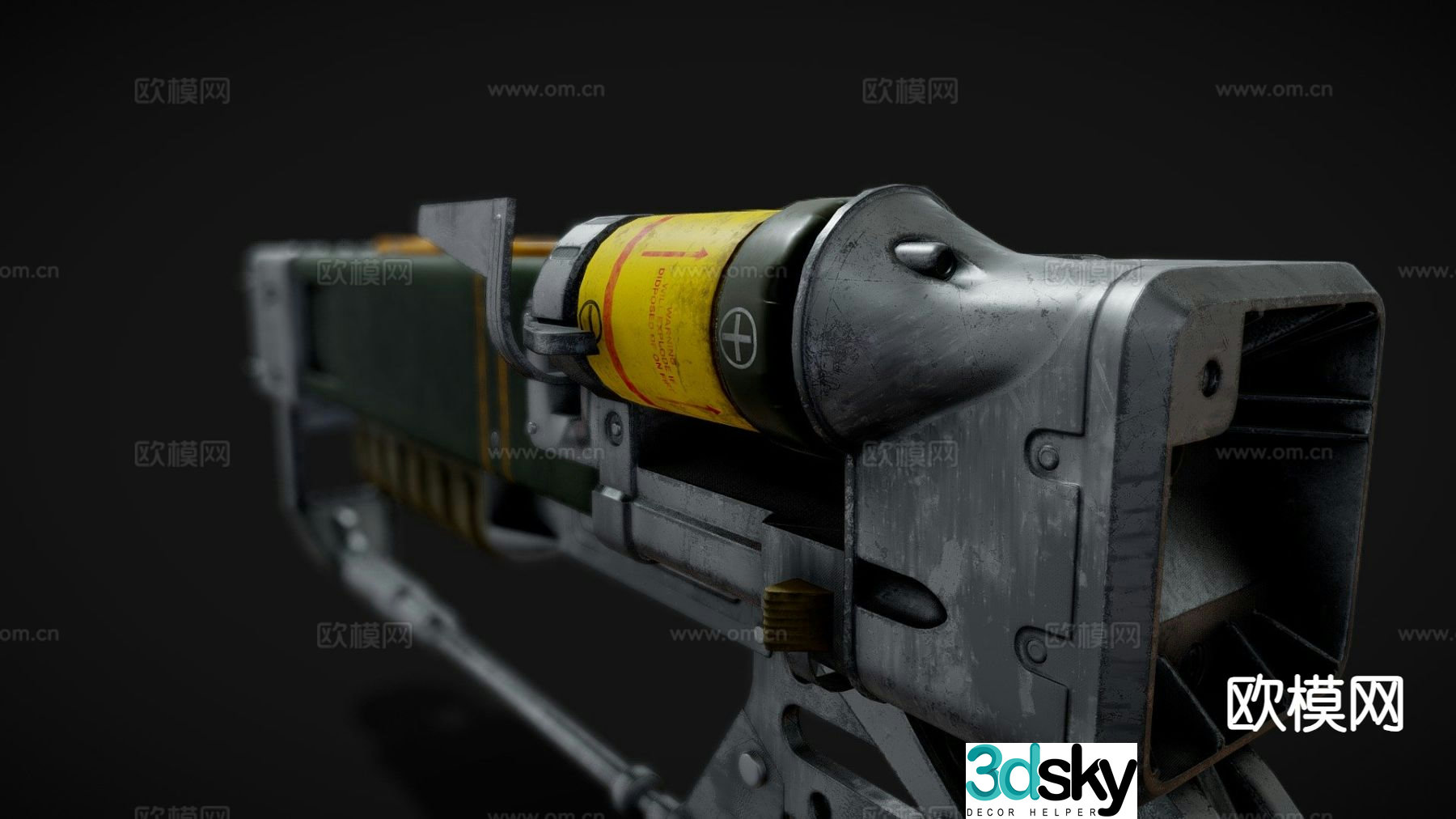 AER9 laser rifle gun firearm weapon 3d model