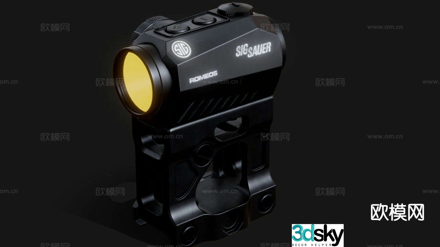 red dot sight 3d model