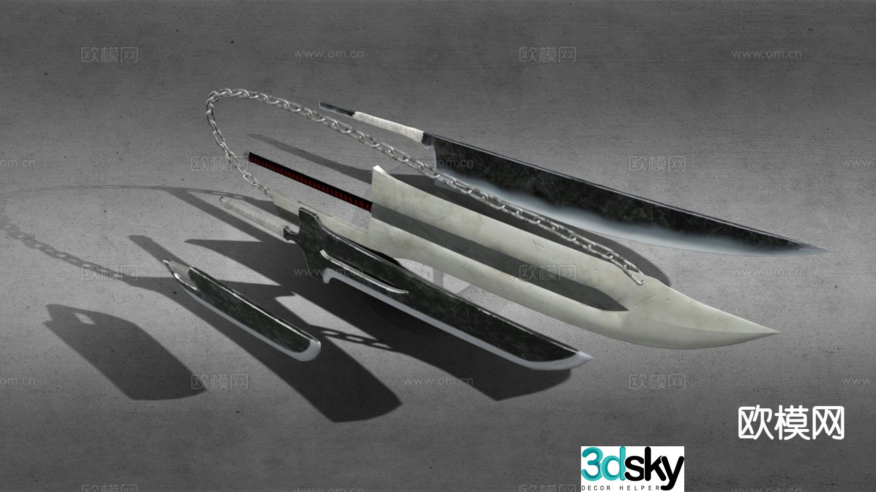 Zanpakutō Zangetsutō 3d model