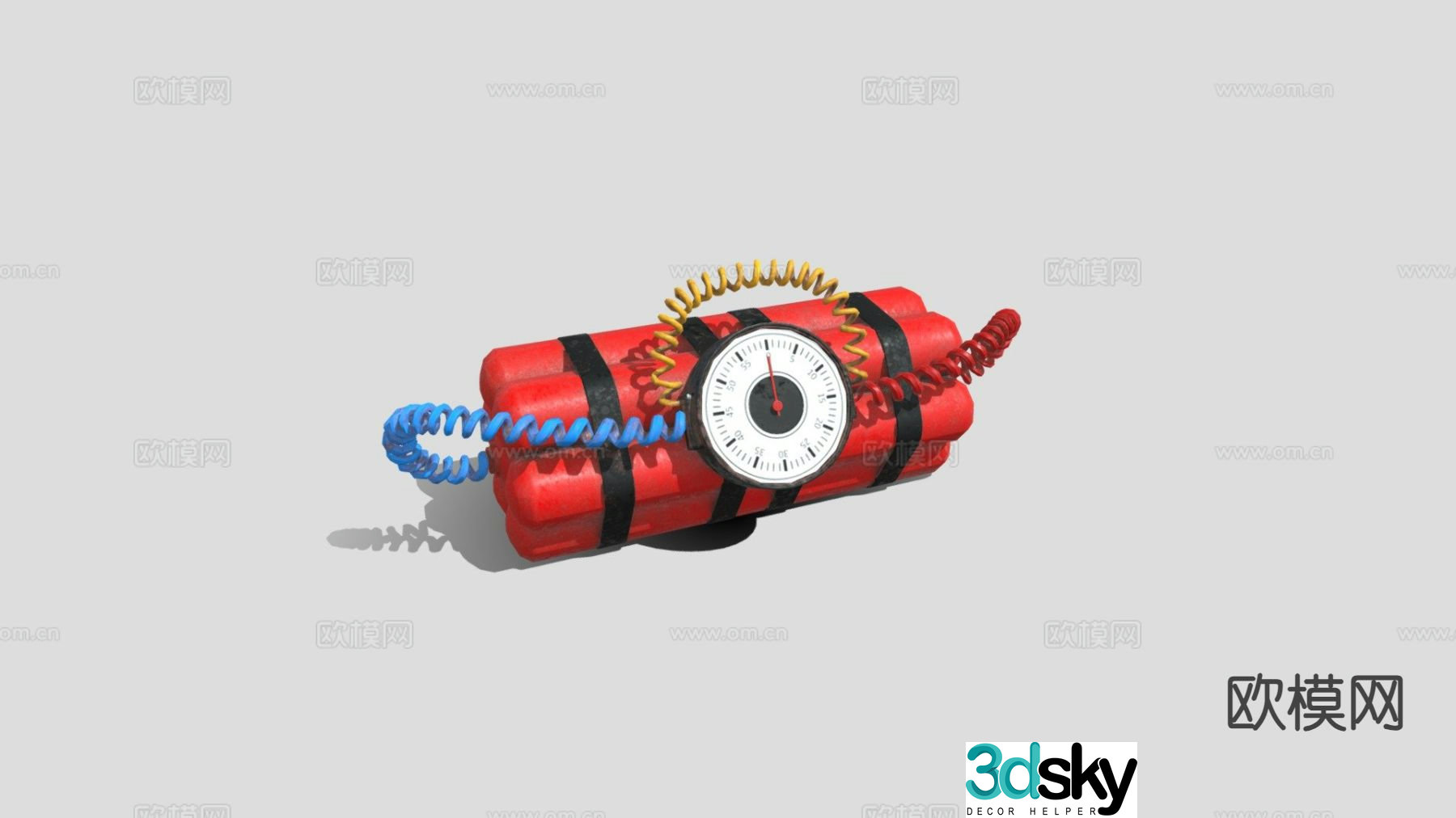 time bomb weapon 3d model